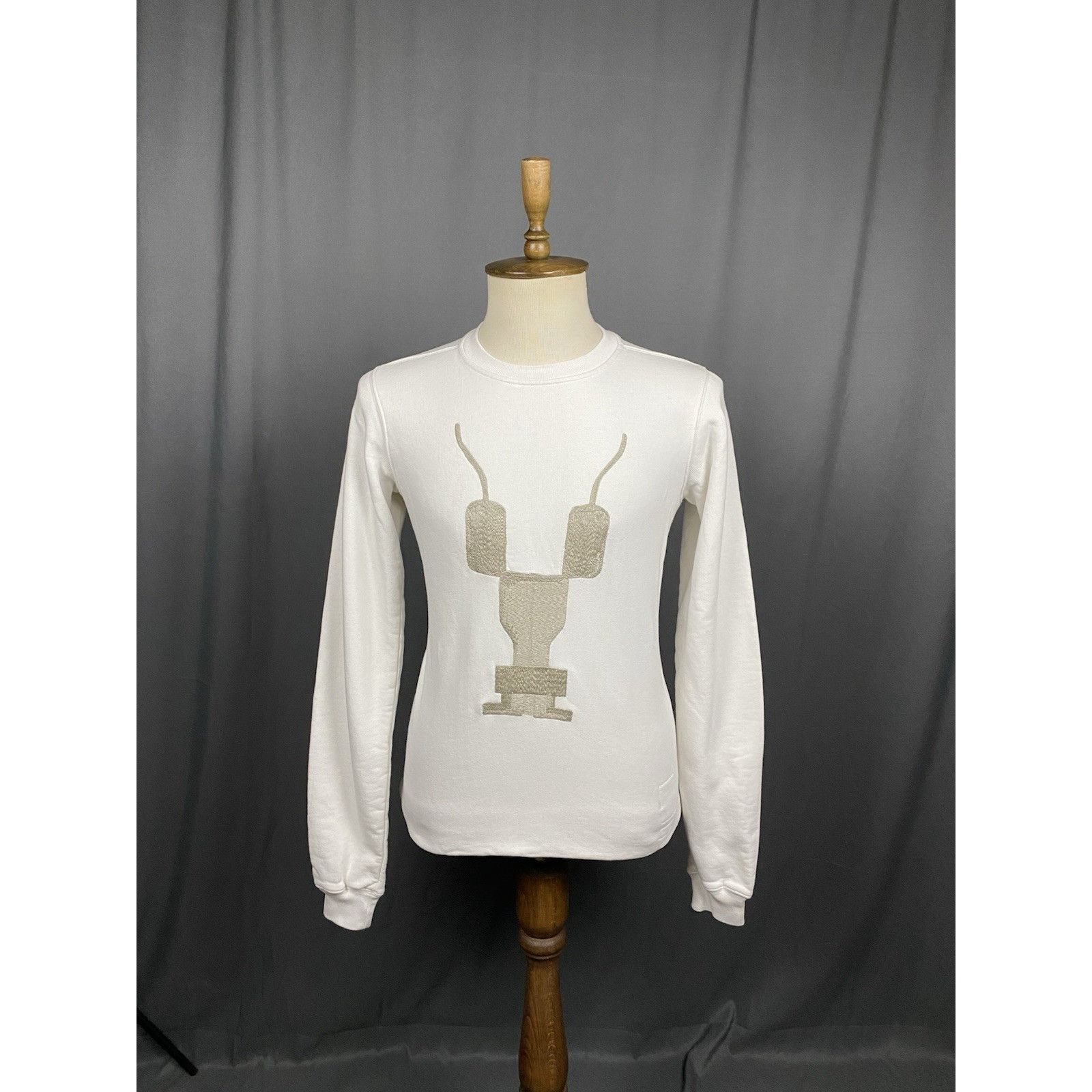 Rick Owens Rick Owens Dark Shadow Man to Man White Beige Crewneck Long Size US S / EU 44-46 / 1 - 3 Thumbnail
