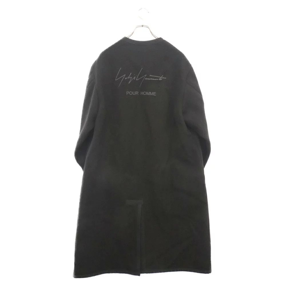 image of Yohji Yamamoto Pour Homme 21Aw Army Melton Coat in Black, Men's (Size Small)