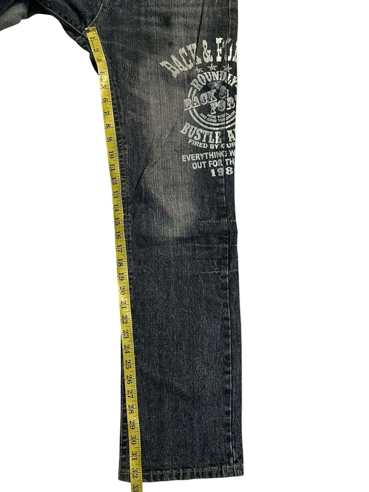 If Six Was Nine ☠️🎌 Japanese Punk Bondage Style Denim Jeans ☠️🎌 Size US 32 / EU 48 - 13 Thumbnail