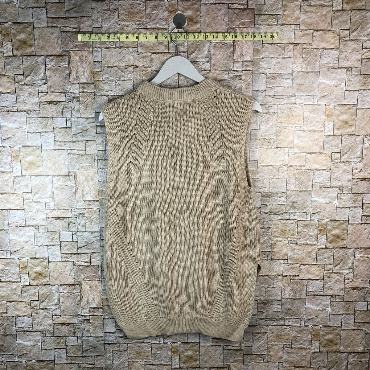 Vintage Uniqlo Brown Vest sleeveless Knitwear #A1239 Size M / US 6-8 / IT 42-44 - 12 Thumbnail