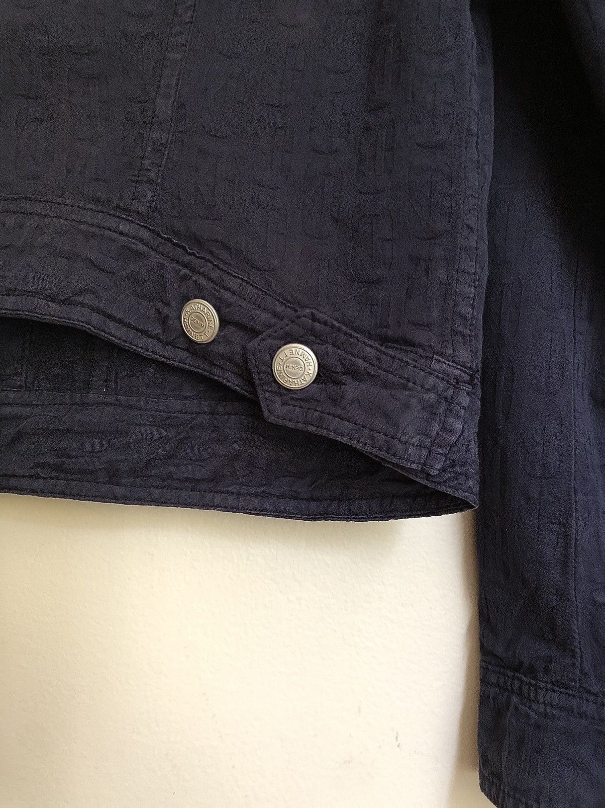 Katharine Hamnett London Vintage Katharine Hamnett Textured Logo Denim Jacket Size US S / EU 44-46 / 1 - 16 Thumbnail