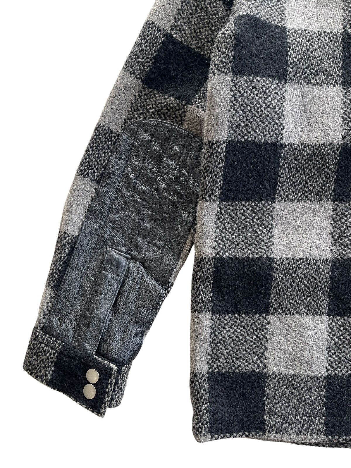 Japanese Brand Rotar Wool Blend Buffalo Plaid Jacket Size US M / EU 48-50 / 2 - 14 Thumbnail