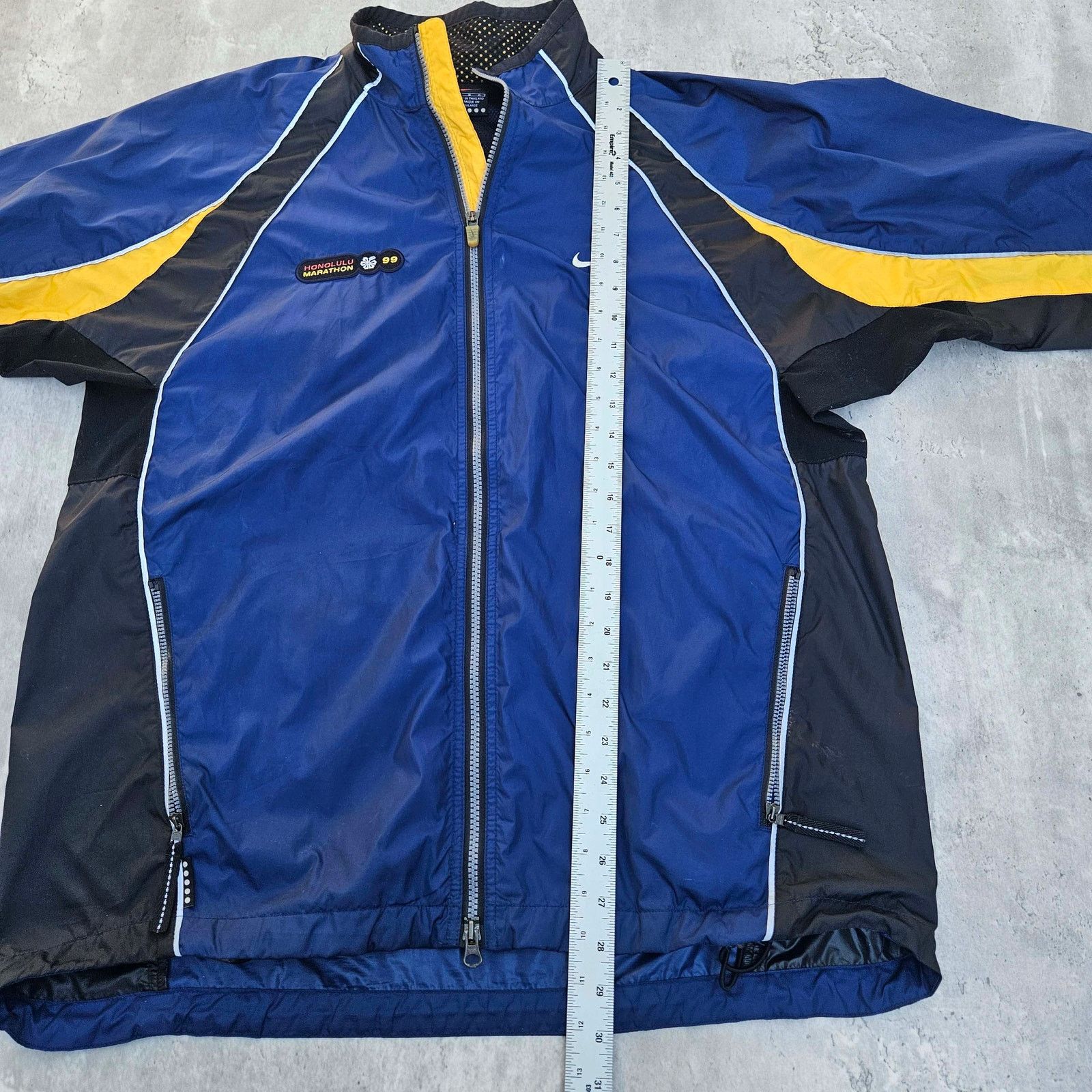 Nike Vintage 90s Nike Mens Wind Breaker Sz L Honolulu Marathon Size US L / EU 52-54 / 3 - 7 Thumbnail