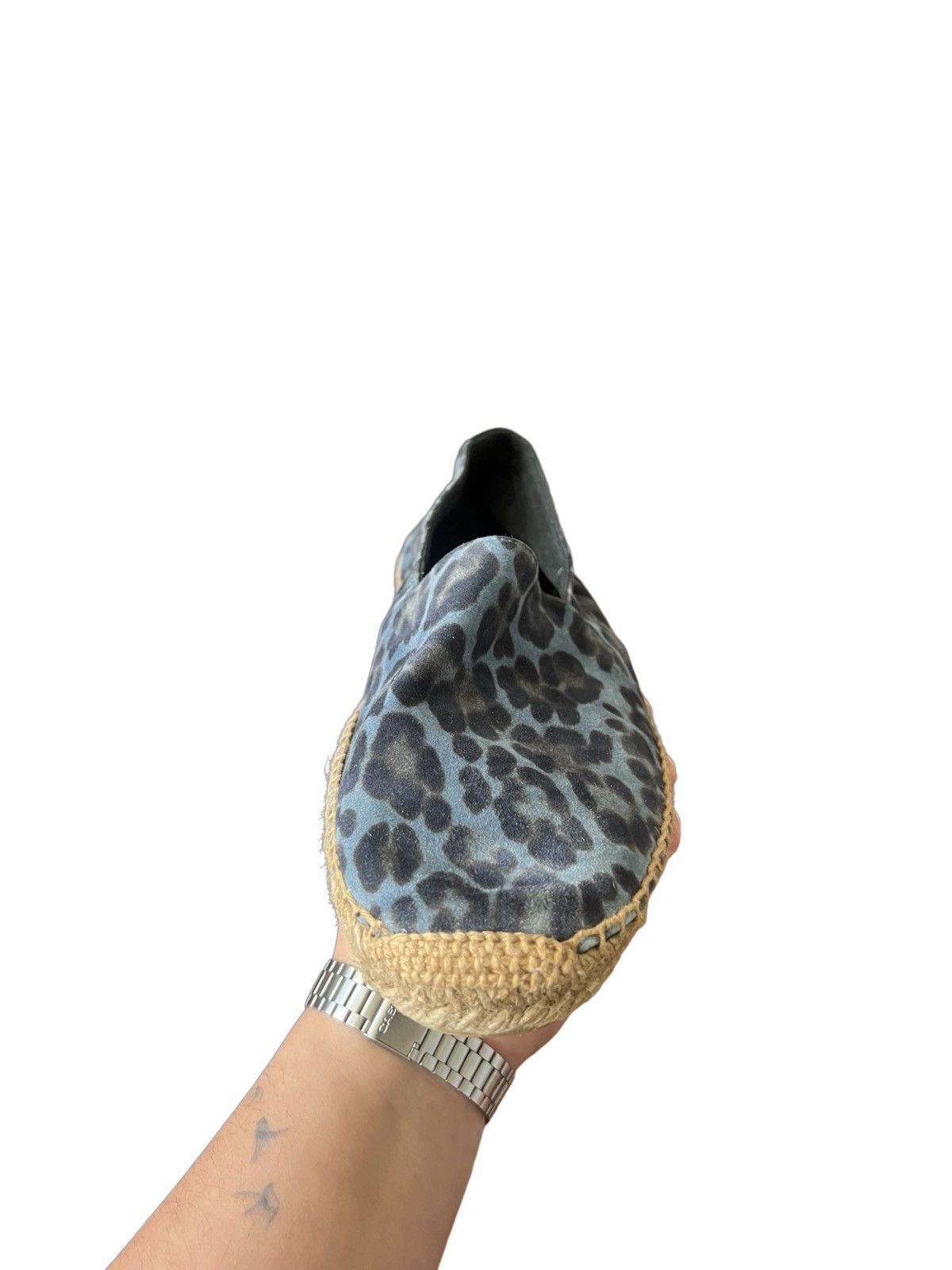 Saint Laurent Paris Saint Laurent Espadrilles Canvas Blue Animal Print Size US 7.5 / EU 40-41 - 7 Thumbnail