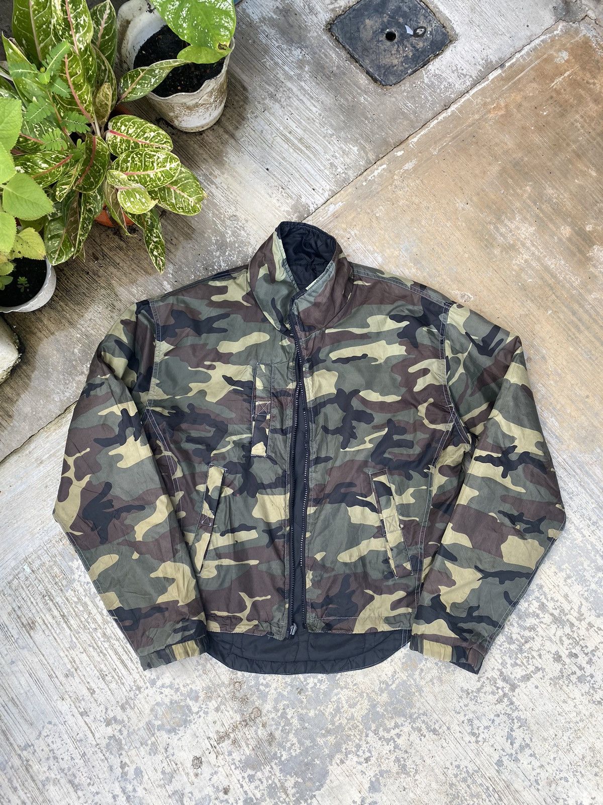 YELLOW CORN Distressed Yellow Corn Riversible Camouflage Black Size L / US 10 / IT 46 - 2 Thumbnail