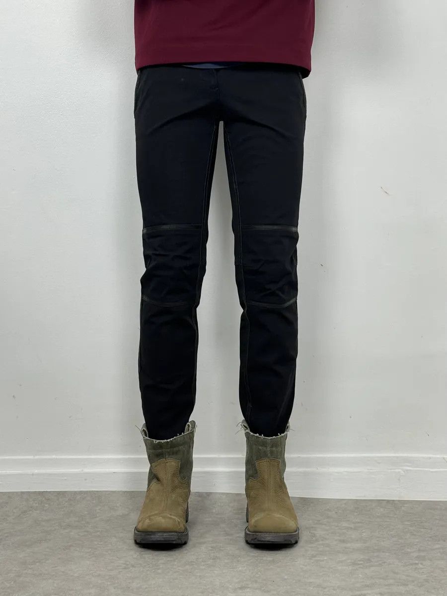 Prada 2000s Prada Black Leather Lines Pants Size 26" / US 2 / IT 38 - 4 Thumbnail