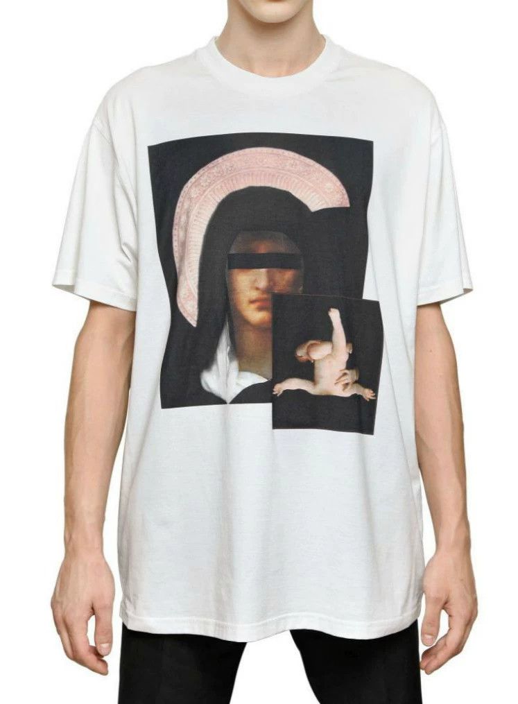 Givenchy Givenchy OG Original, Madonna抱着Baby White Loose Short Slee Size US XS / EU 42 / 0 - 2 Thumbnail