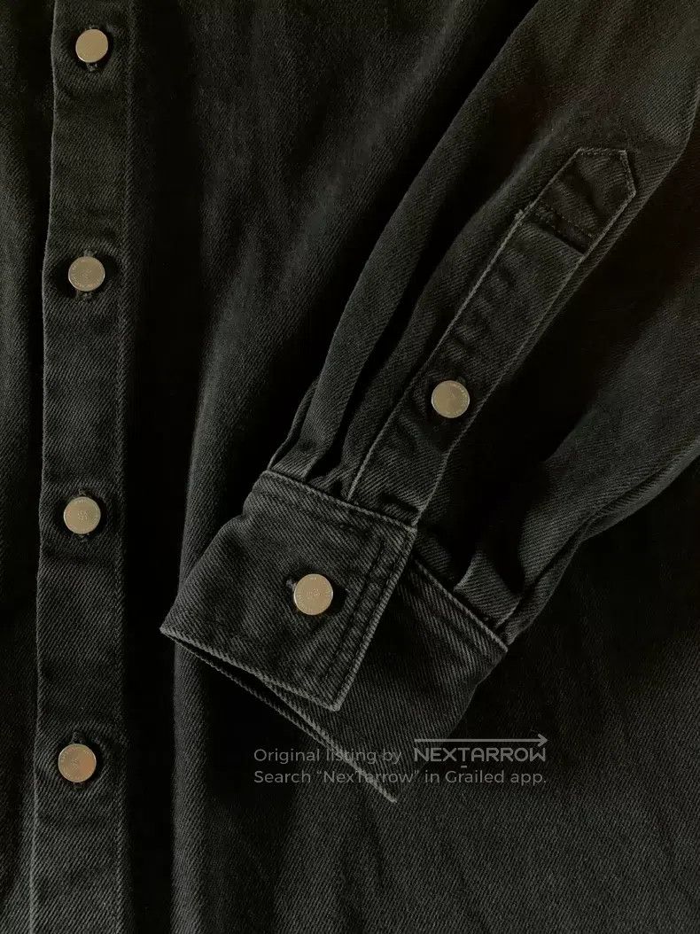 Raf Simons Raf Simons 20AW washed leather brand black denim jacket Size US L / EU 52-54 / 3 - 3 Thumbnail