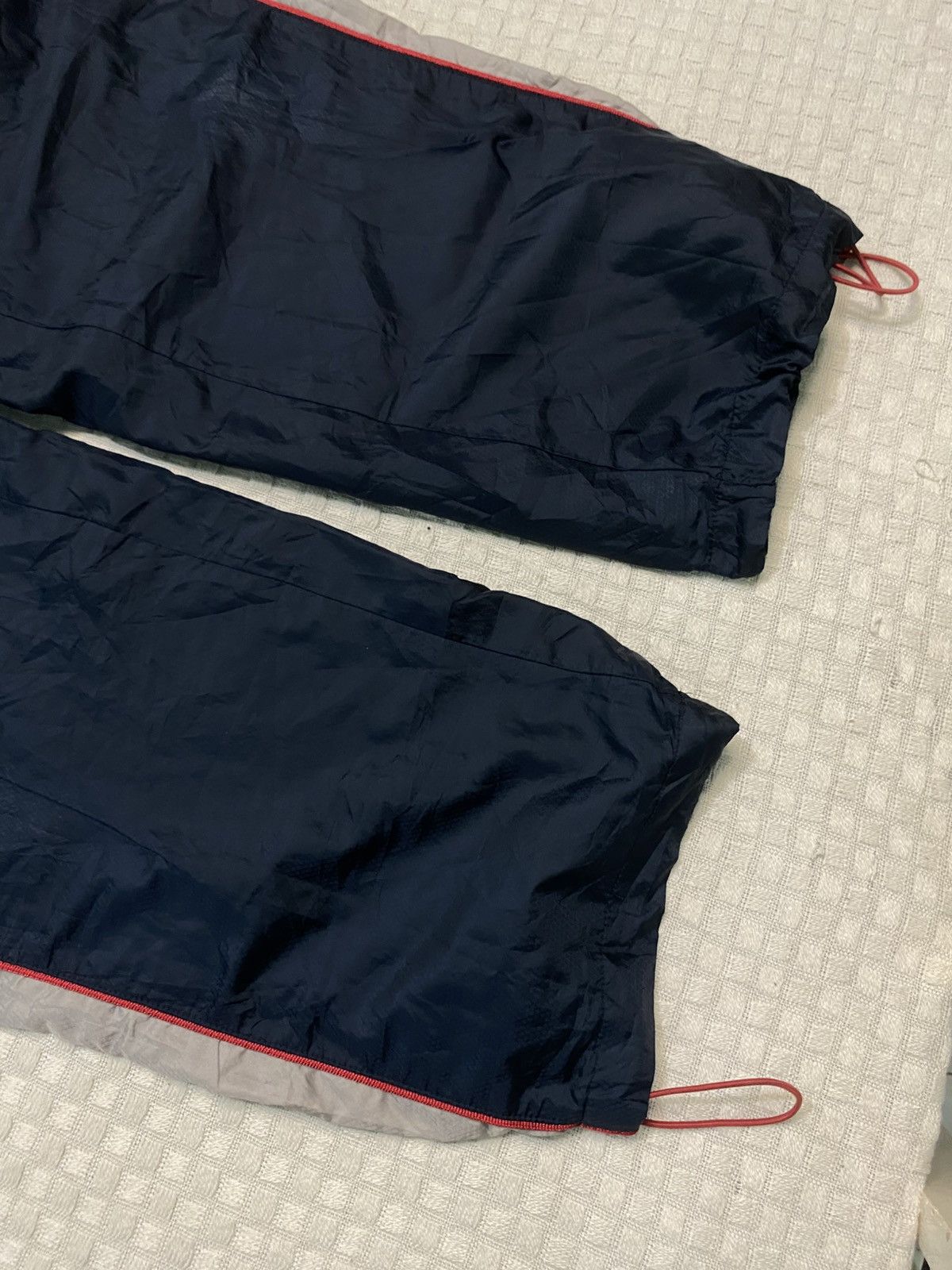 Bodega × Nike 💥 VINTAGE NIKE 90S BAGGY WIDE LEG SWOOSH TRACK PANTS Y2K Size US 36 / EU 52 - 5 Thumbnail