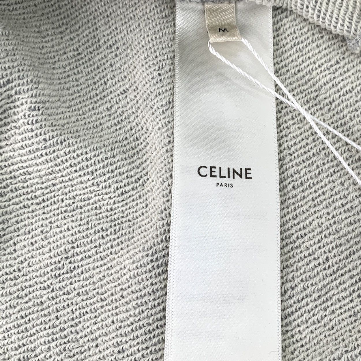 Celine Celine Grey Letter Printed Cotton Crew Neck Sweatshirt K26WX Size M / US 6-8 / IT 42-44 - 7 Thumbnail