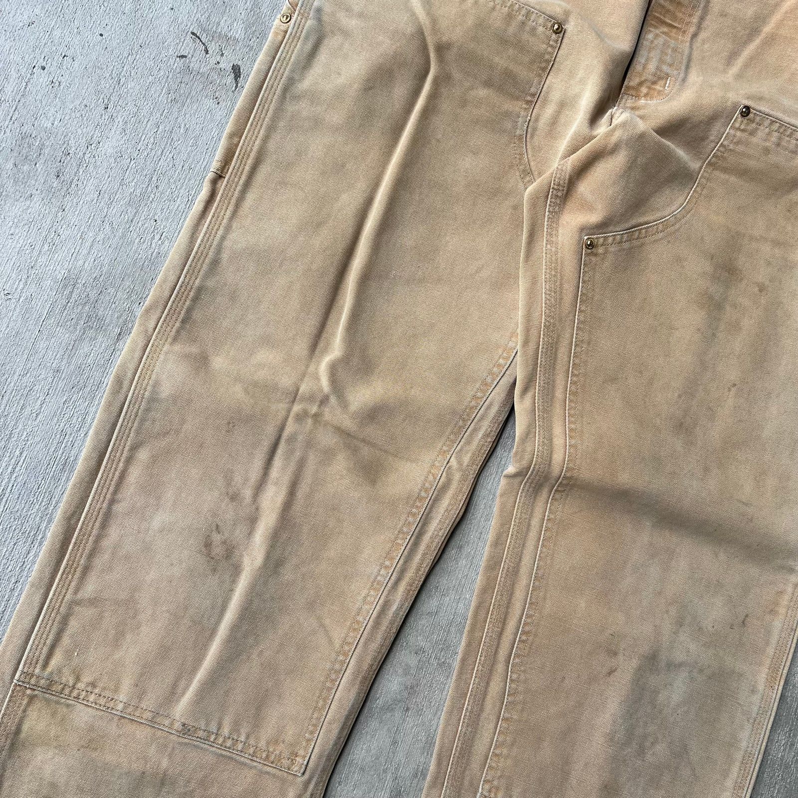 Carhartt × Vintage Carhartt brown double knee work wear carpenter pants Size US 36 / EU 52 - 4 Thumbnail
