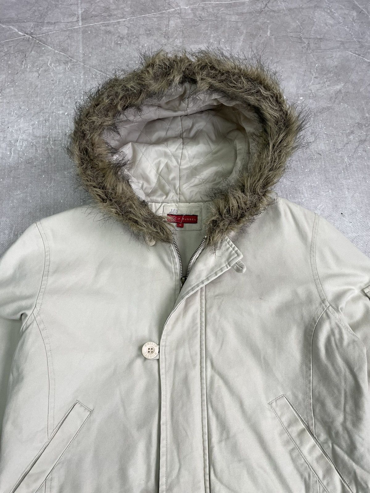 If Six Was Nine Bomber fur hood y2k style beige jacket if six was nine Size US M / EU 48-50 / 2 - 5 Thumbnail