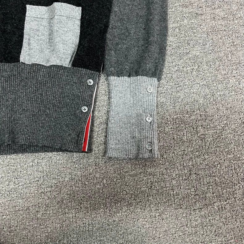 Thom Browne Thom Browne Knitted cardigan with patchwork Size US XL / EU 56 / 4 - 3 Thumbnail
