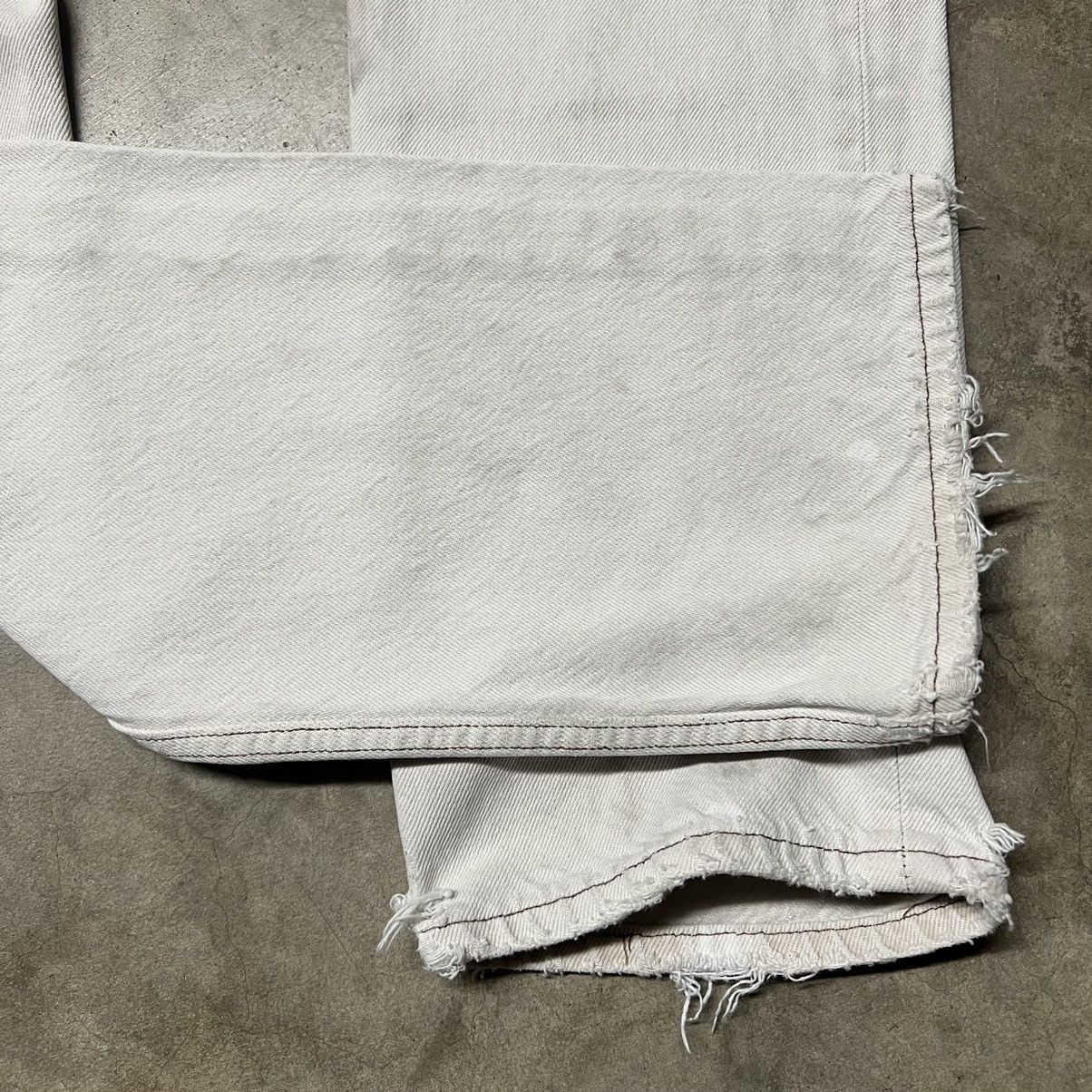 Levi's × Vintage Vintage 90’s Levi’s 501 Straight-Leg 🇺🇸 WHITE Denim Jeans Size US 34 / EU 50 - 7 Thumbnail