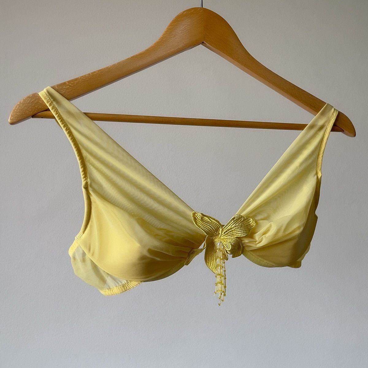 Victoria's Secret Romantic Yellow Mesh Bra & Mini Skirt Sheer Set(36B-C/34C-D) Size ONE SIZE - 12 Thumbnail