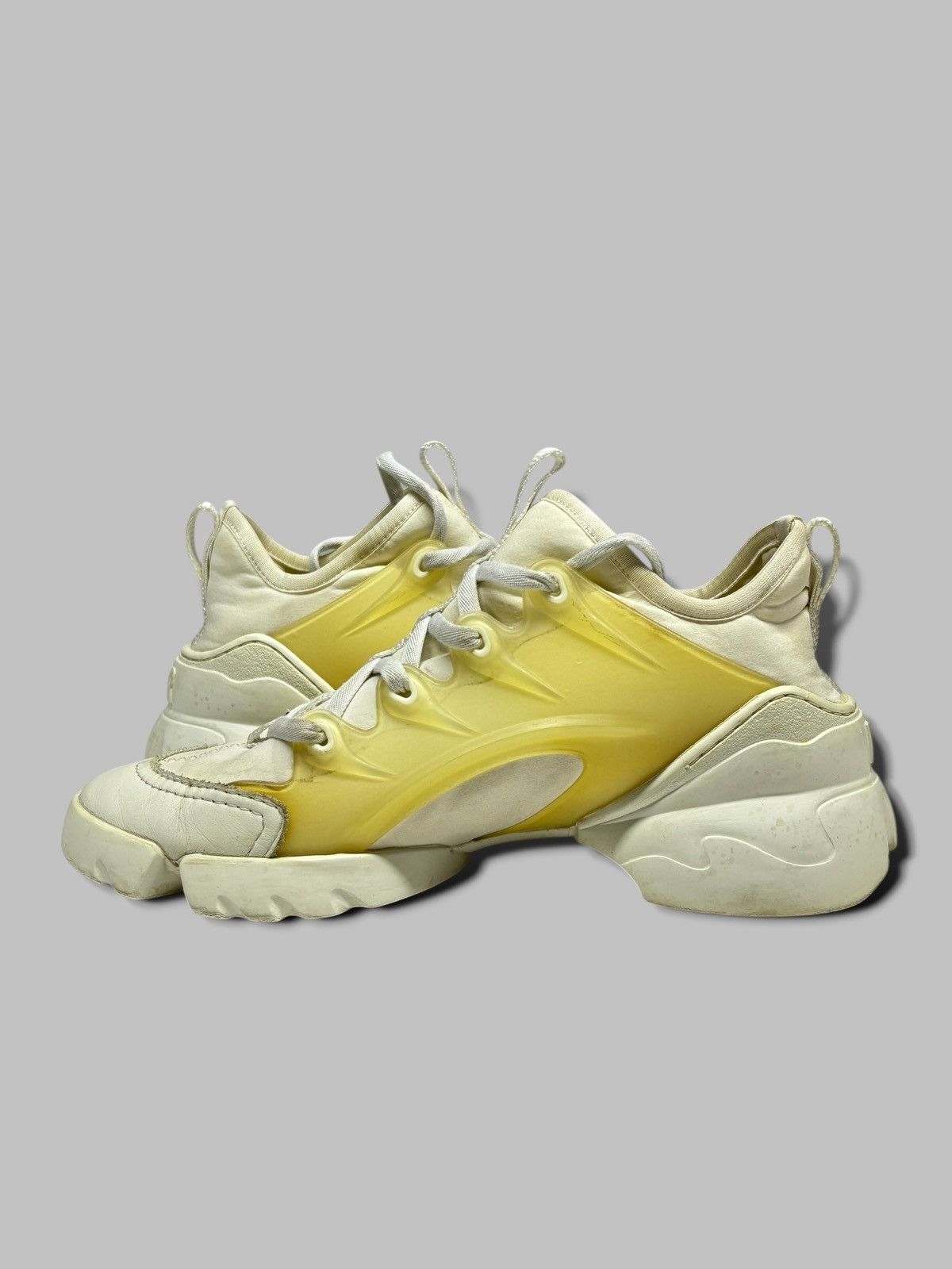 Dior Dior D-Connect White Leather Sneakers Size 37,5 Size US 7 / IT 37 - 8 Thumbnail
