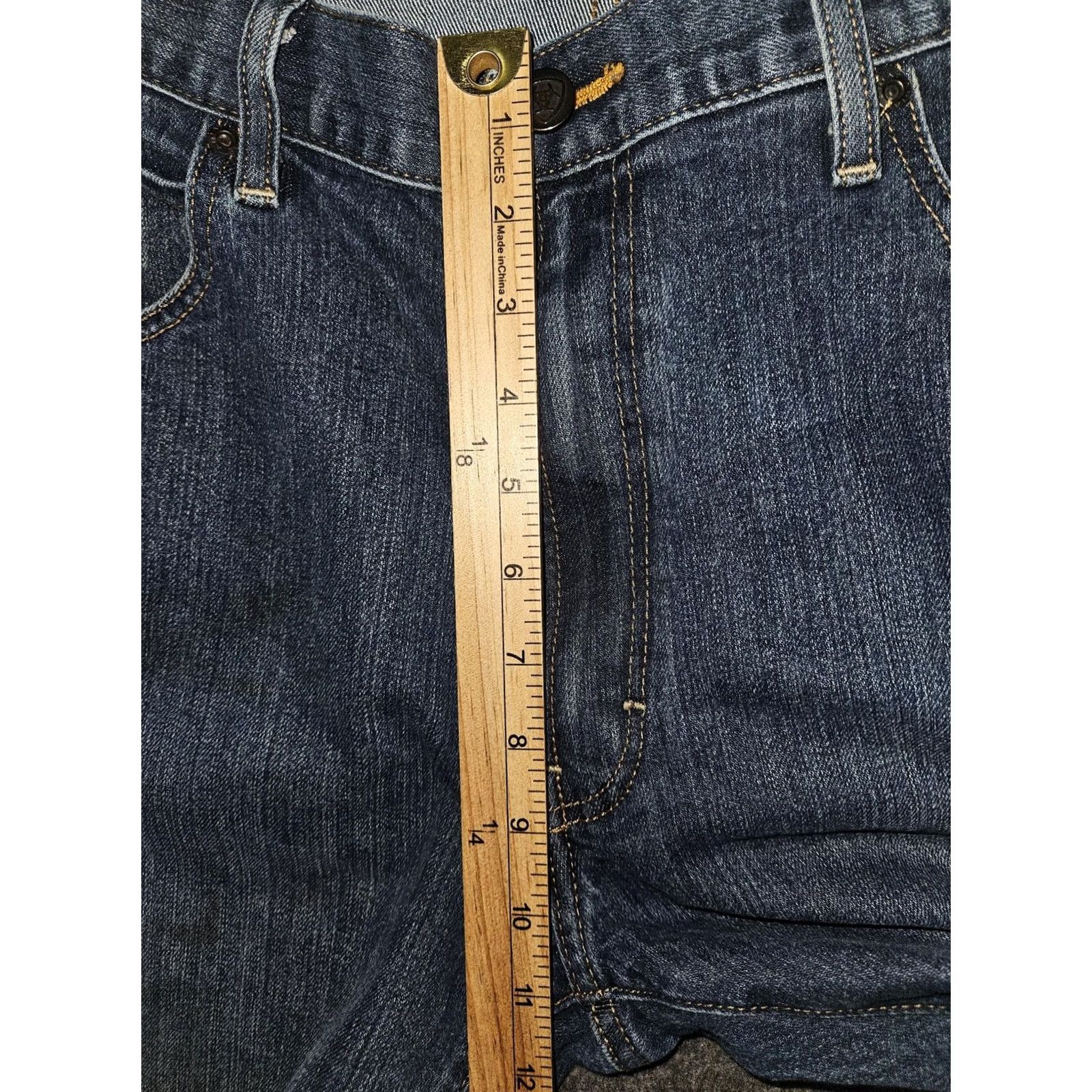 Ariat Ariat Rebar M4 Relaxed Boot Jeans Mens 38x34 Medium Blue Denim Stretch Bootcut 5-Pocket Logo Pocket Size US 38 / EU 54 - 5 Thumbnail