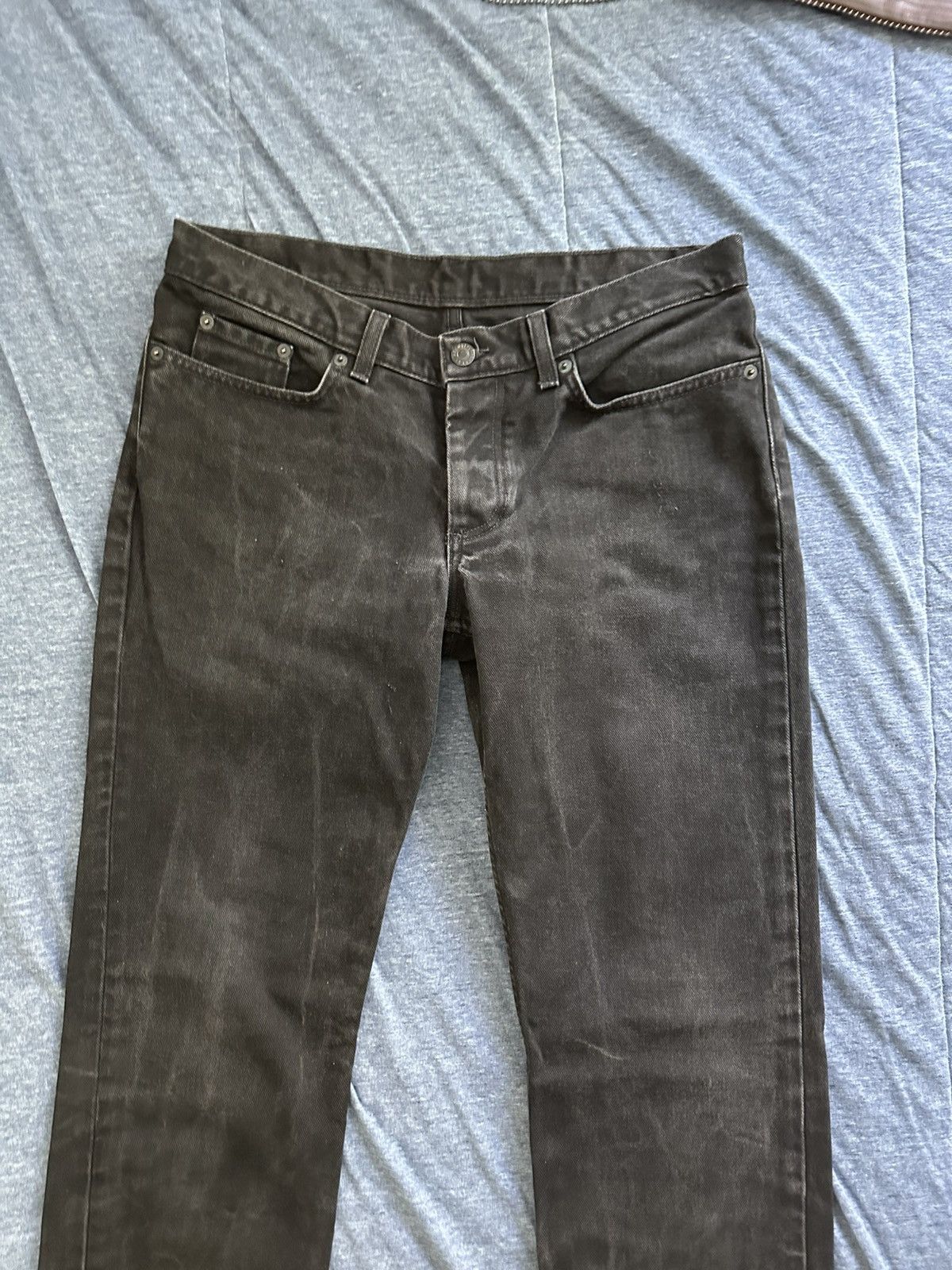 Helmut Lang Early 2000’s Low Waist Straight Leg Jeans Black Size US 30 / EU 46 - 2 Thumbnail