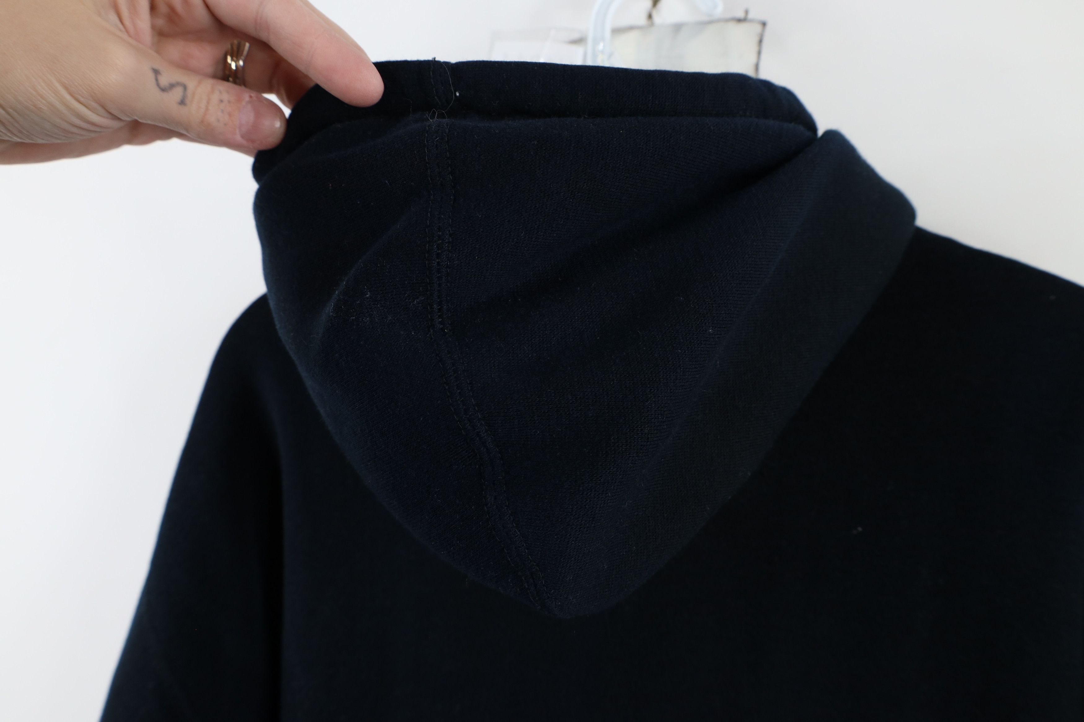 Vintage Vintage 90s Streetwear Wall Blank Henley Hoodie Sweatshirt Size US M / EU 48-50 / 2 - 11 Thumbnail
