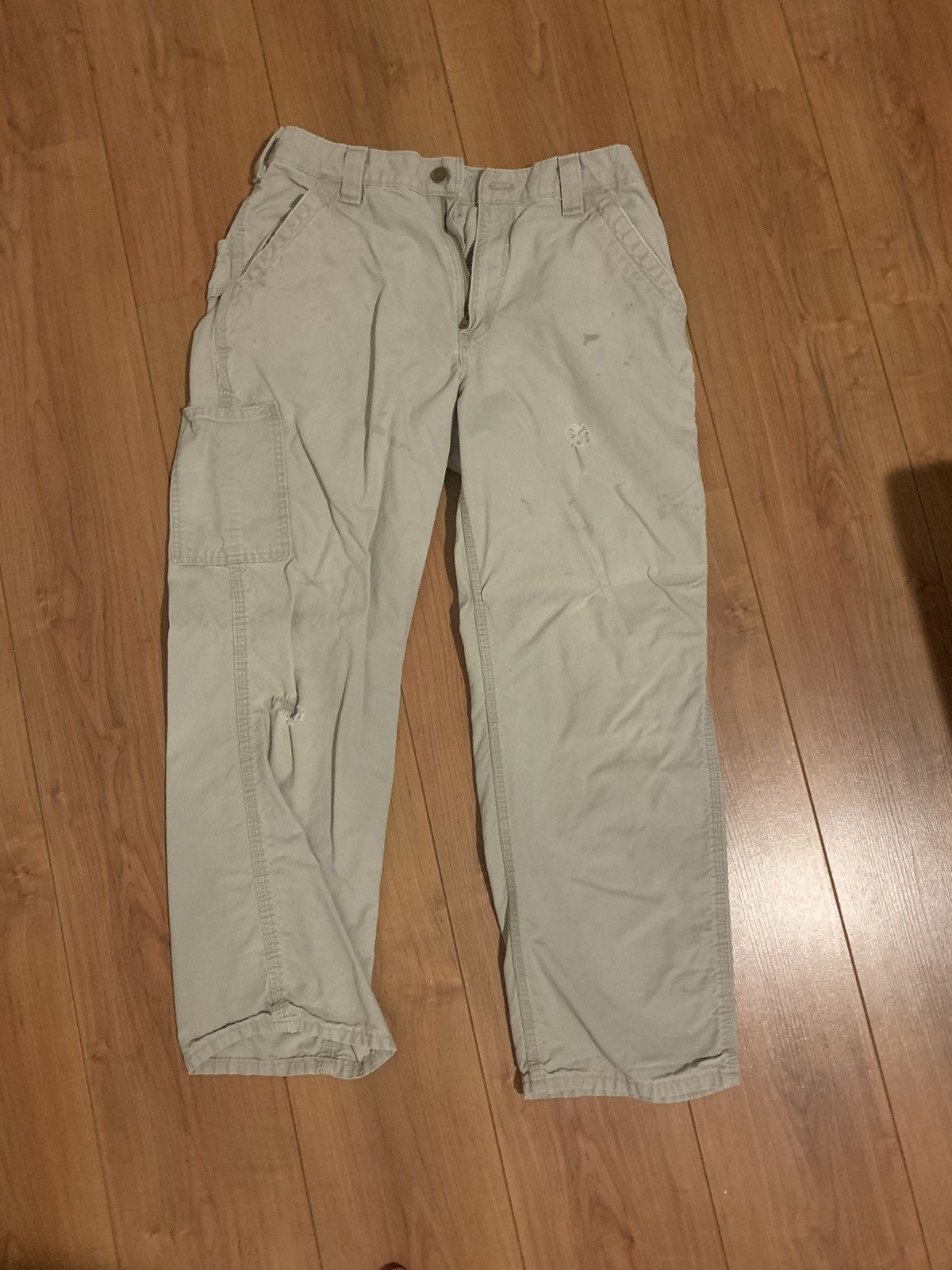 Carhartt × Vintage Carhartt Men’s Work Pants - Tan Size US 33 - 1 Thumbnail
