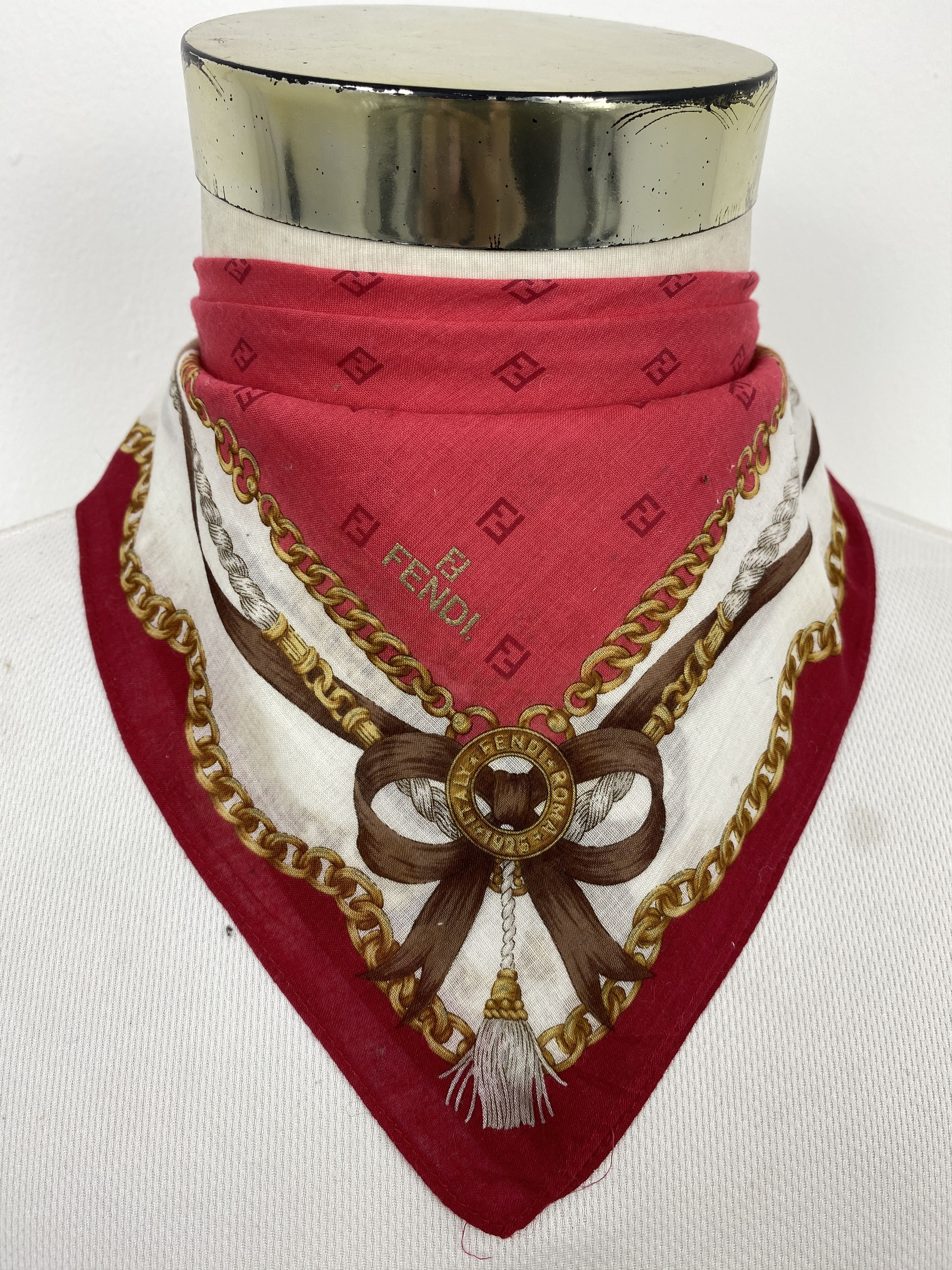Fendi Vintage Fendi Handkerchief / Nerckerchief KT0352 Size ONE SIZE - 1 Thumbnail
