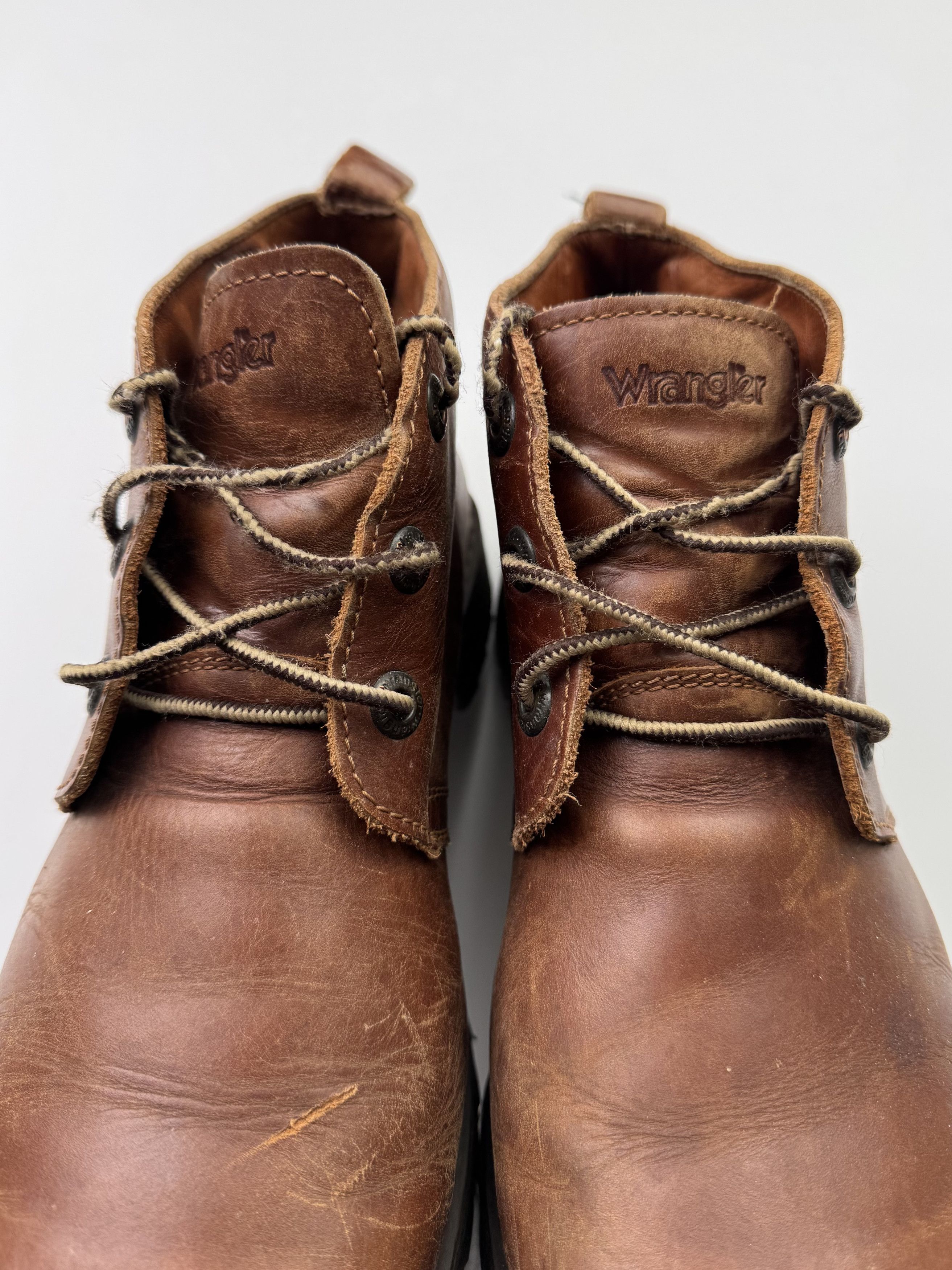 Vintage Wrangler Vintage Oversized Leather Work Boots B463(V306)E2 Size US 11 / EU 44 - 11 Thumbnail