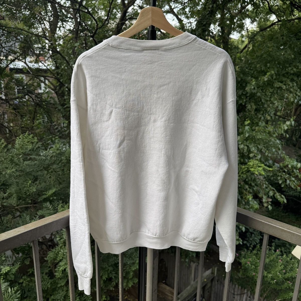 Vintage 80s Thrashed Faded Kostabi Art Sweatshirt ERD Grunge Size US L / EU 52-54 / 3 - 2 Thumbnail