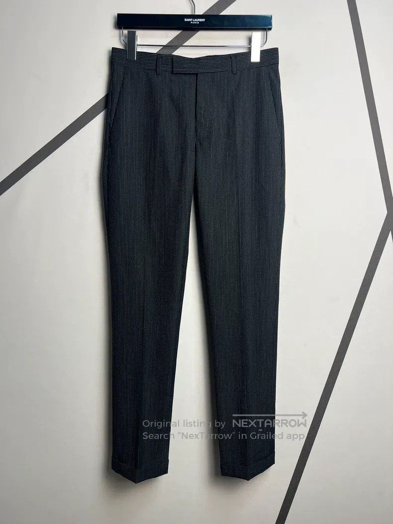 Dior Dior Silver Stripe Straight Wool Trousers Size US 30 / EU 46 - 1 Thumbnail