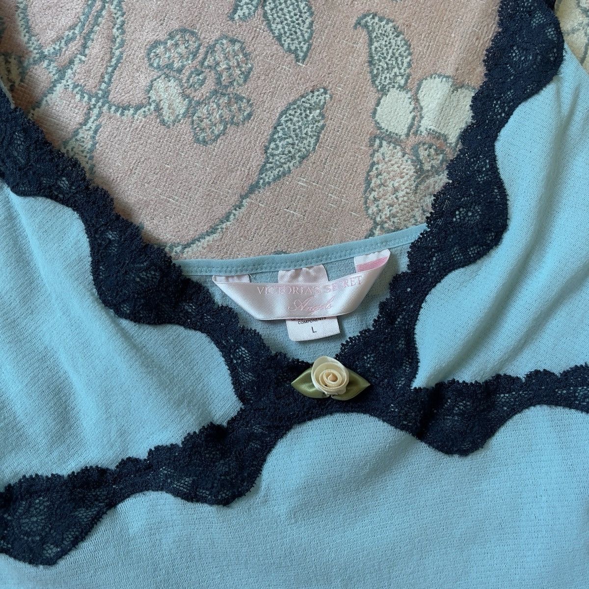 Victoria's Secret Victoria’s Secret Blue Mesh Camisole (M–L) Size L / US 10 / IT 46 - 7 Thumbnail