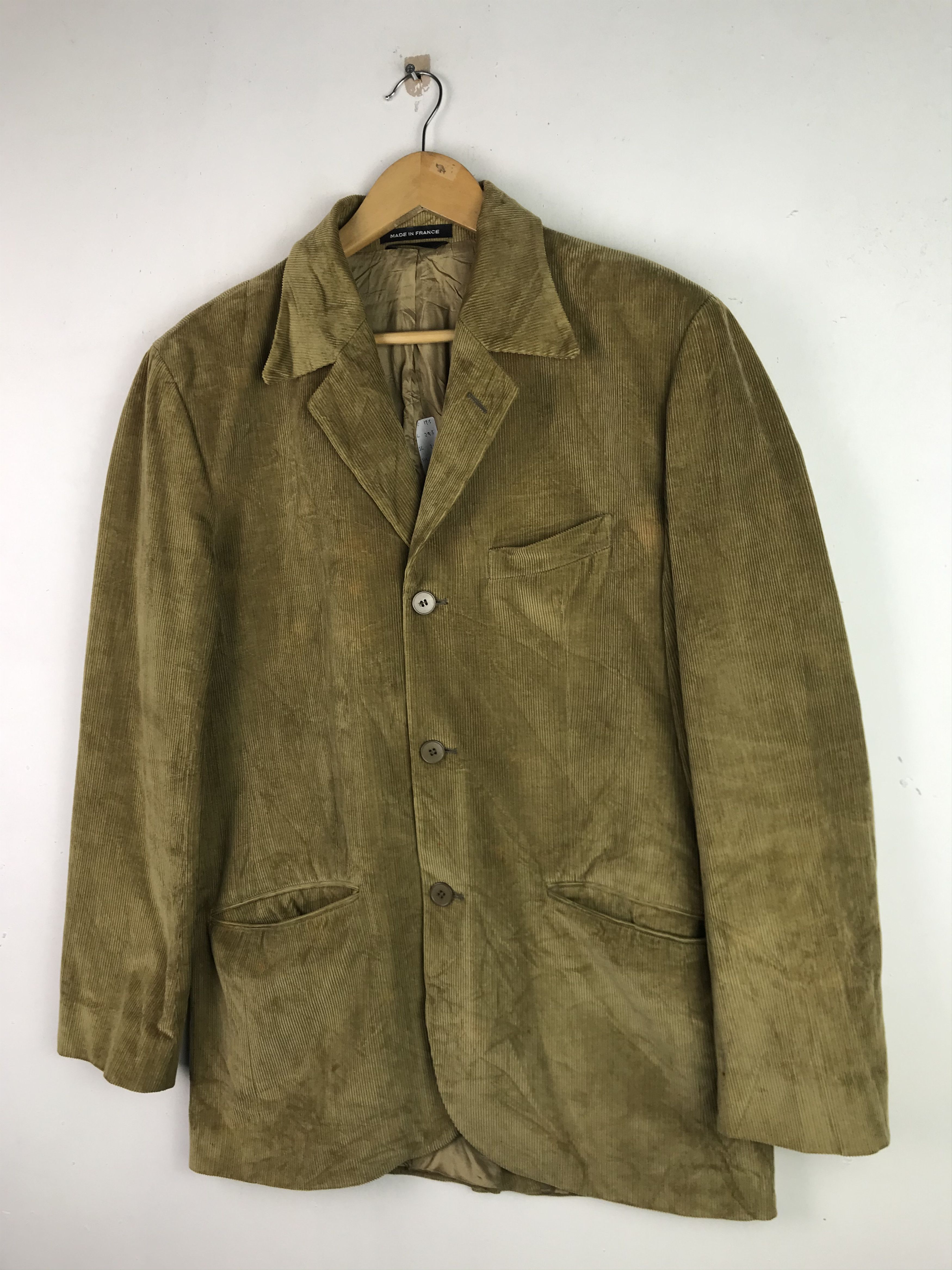 agnes b. Vintage Agnes B Corduroy Jacket Rare Design Size US M / EU 48-50 / 2 - 5 Thumbnail