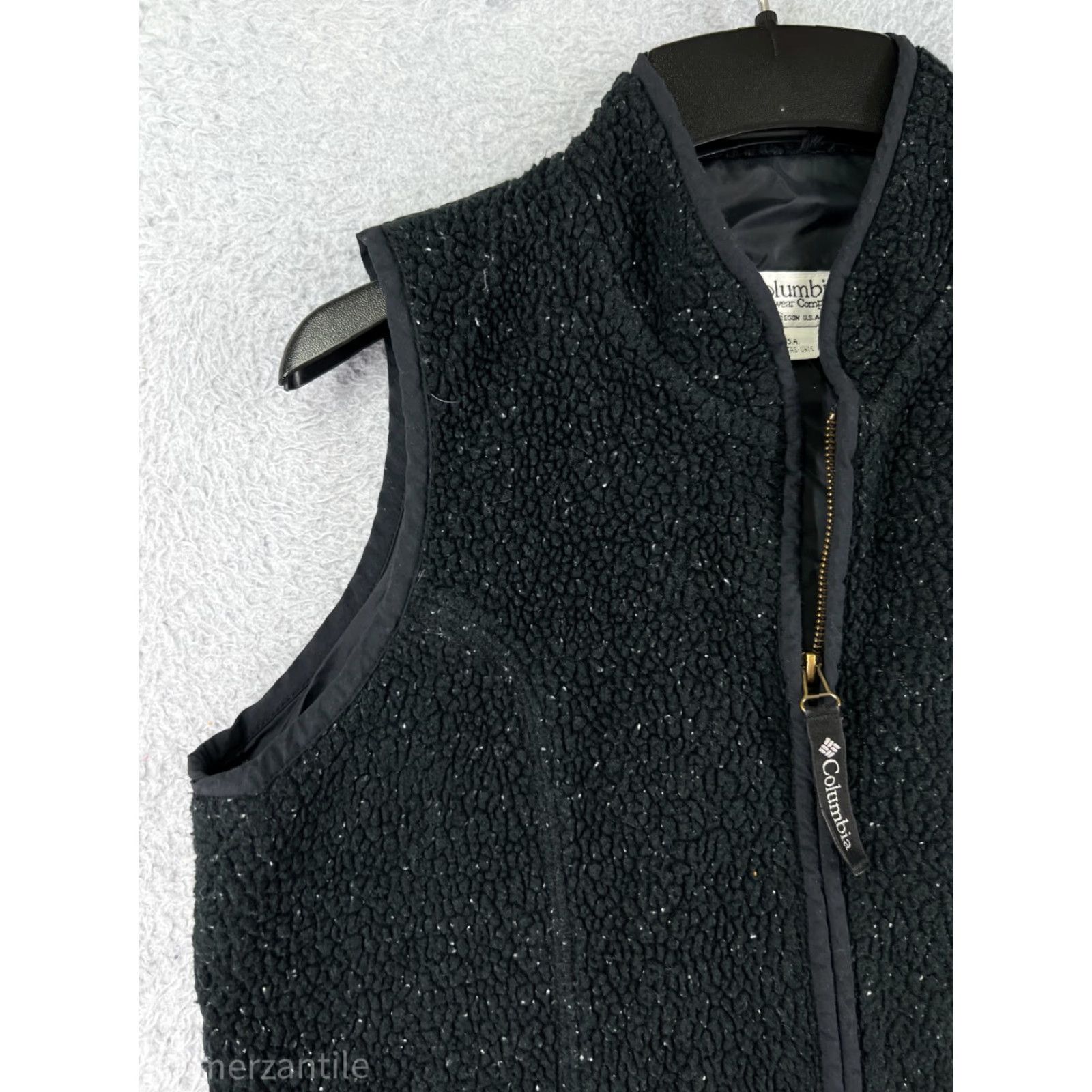 Vintage VINTAGE Columbia Vest Womens Small Black Full Zip Acrylic Blend Fleece Made USA Size S / US 4 / IT 40 - 6 Thumbnail