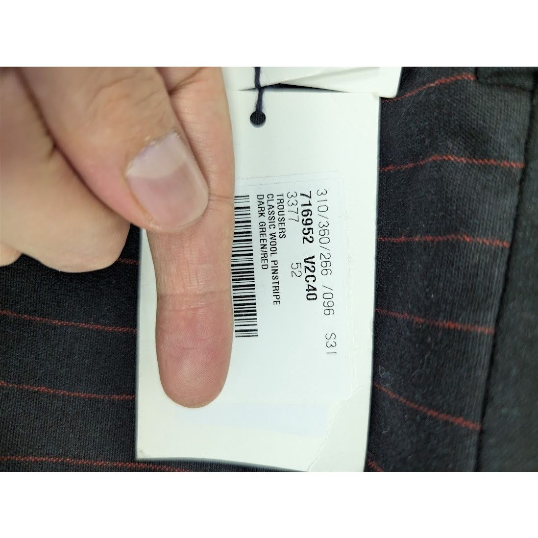 Bottega Veneta o1rshd1 Classic Wool Pinstripe Trousers Casual Pants Size US 36 / EU 52 - 20 Thumbnail