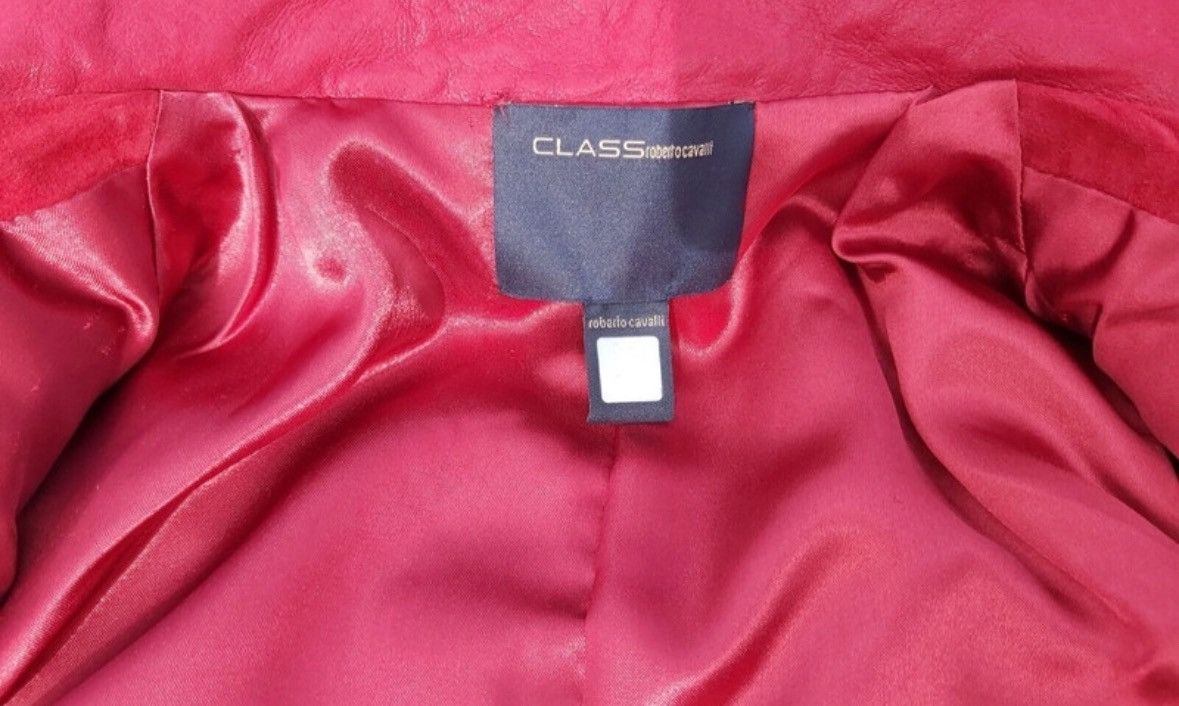 Roberto Cavalli ARCHIVE SUEDE LEATHER ROSES JACKET Size M / US 6-8 / IT 42-44 - 4 Thumbnail