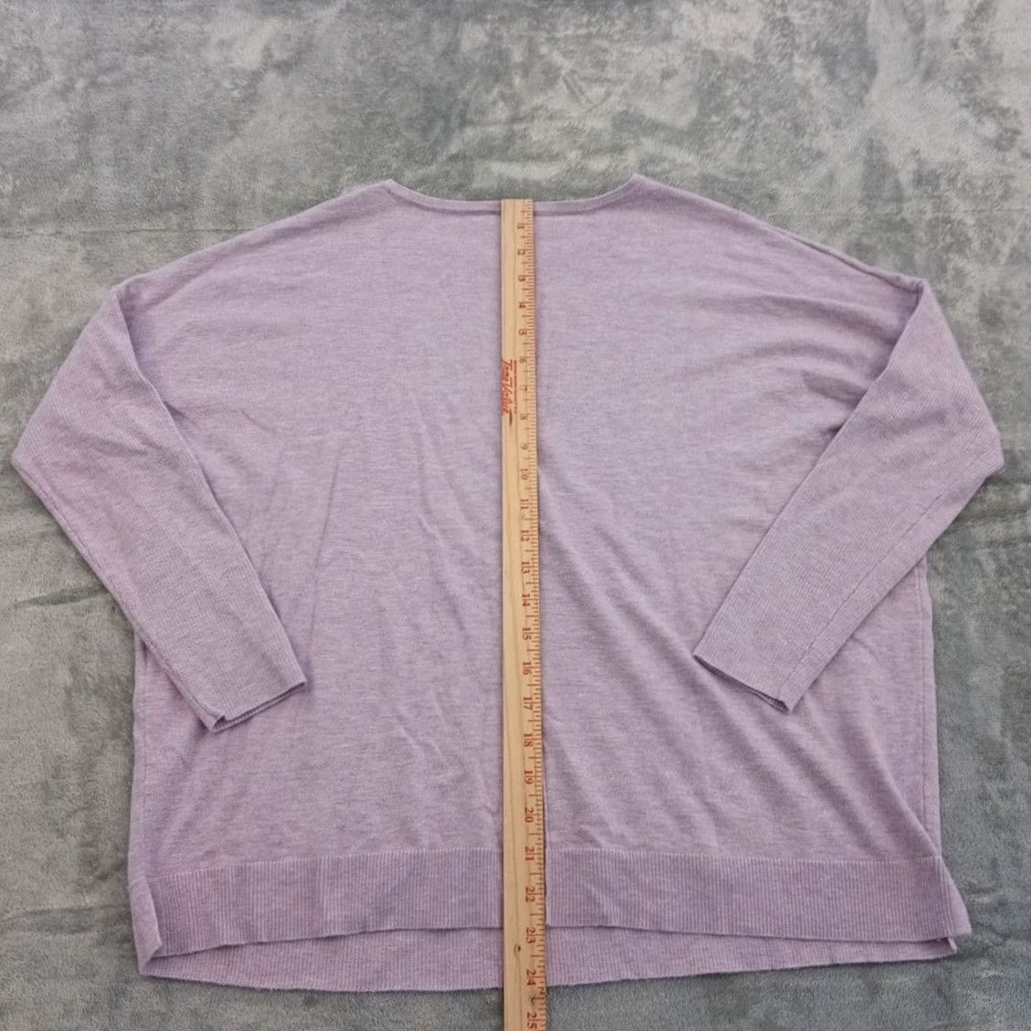 Vintage Chico's Sweater Womens Pullover Long Sleeve Round Neck Purple M Regular Knit Cashmere Blend Nylon Polyester Rayon, Solid, Vintage No, 2000s-2020s Size M / US 6-8 / IT 42-44 - 5 Thumbnail