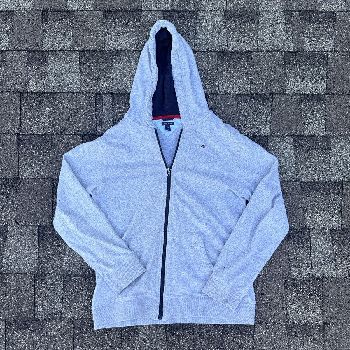 Tommy Hilfiger Tommy Hilfiger Grey Full Zip Sweater Size US M / EU 48-50 / 2 - 1 Thumbnail