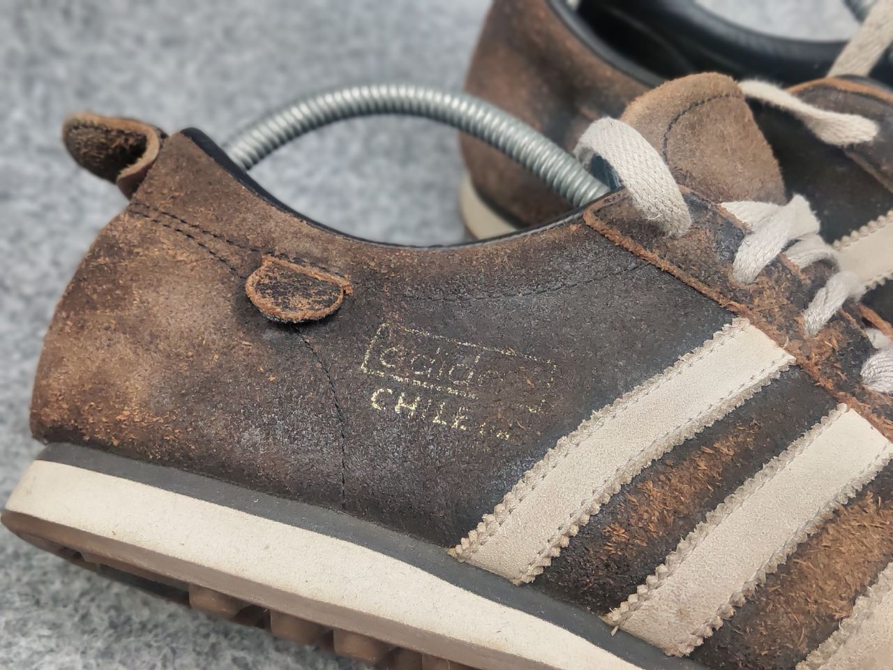 Adidas Vintage Adidas Сhile 62 Dark Brown Faded Leather Sneakers Size US 9 / EU 42 - 17 Thumbnail