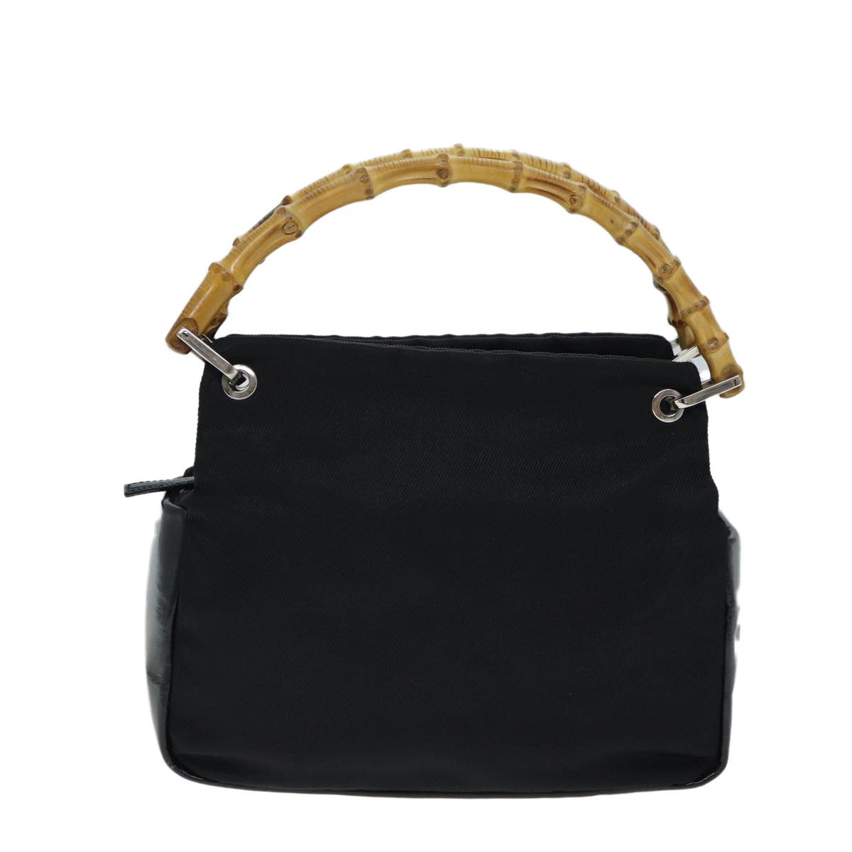 Gucci Bamboo Black Synthetic Handbag (Pre-Owned) Size ONE SIZE - 1 Thumbnail