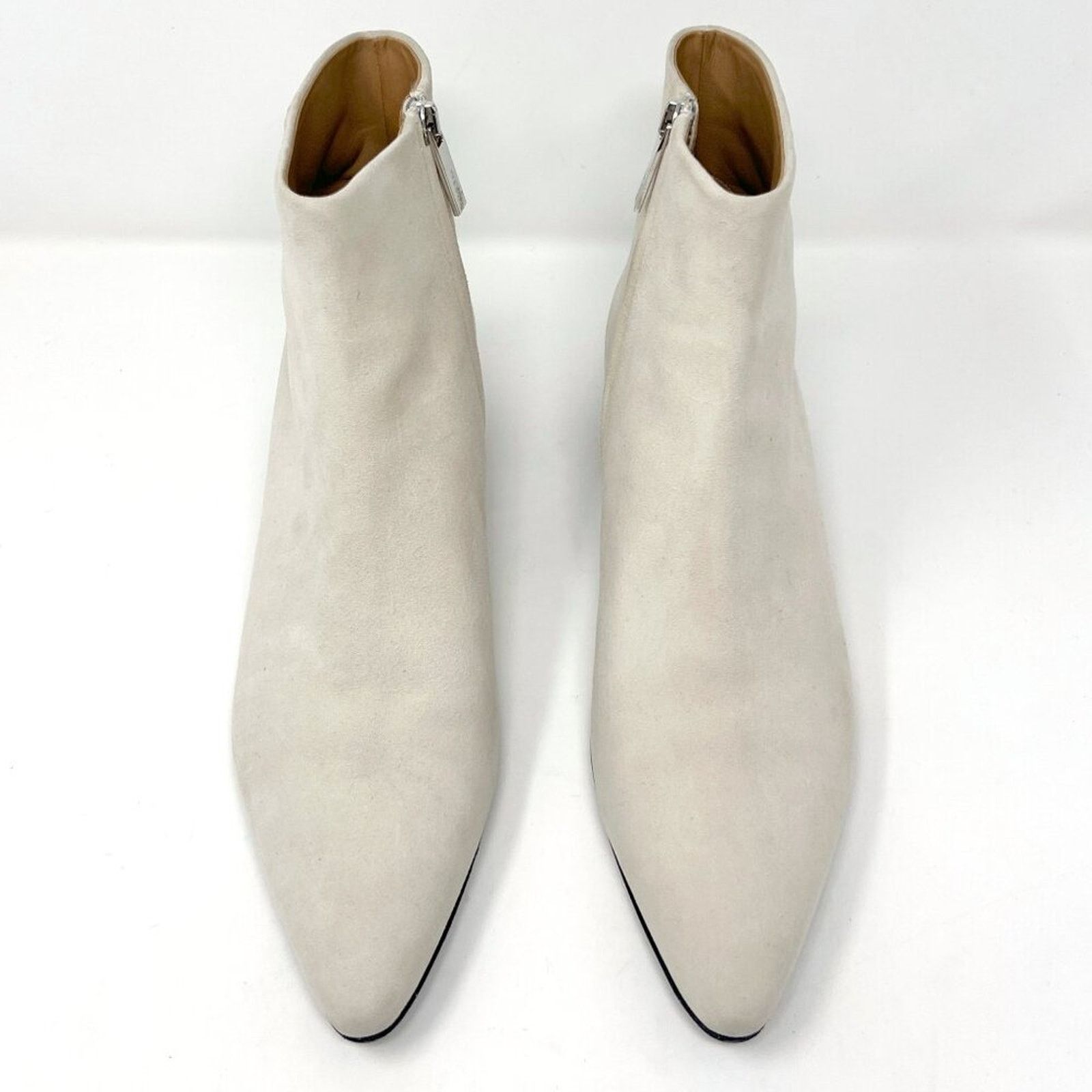 The Row The Row Ambra Suede Ivory Beige Ankle Boots Pointed Booties Size US 10.5 / IT 40.5 - 2 Thumbnail