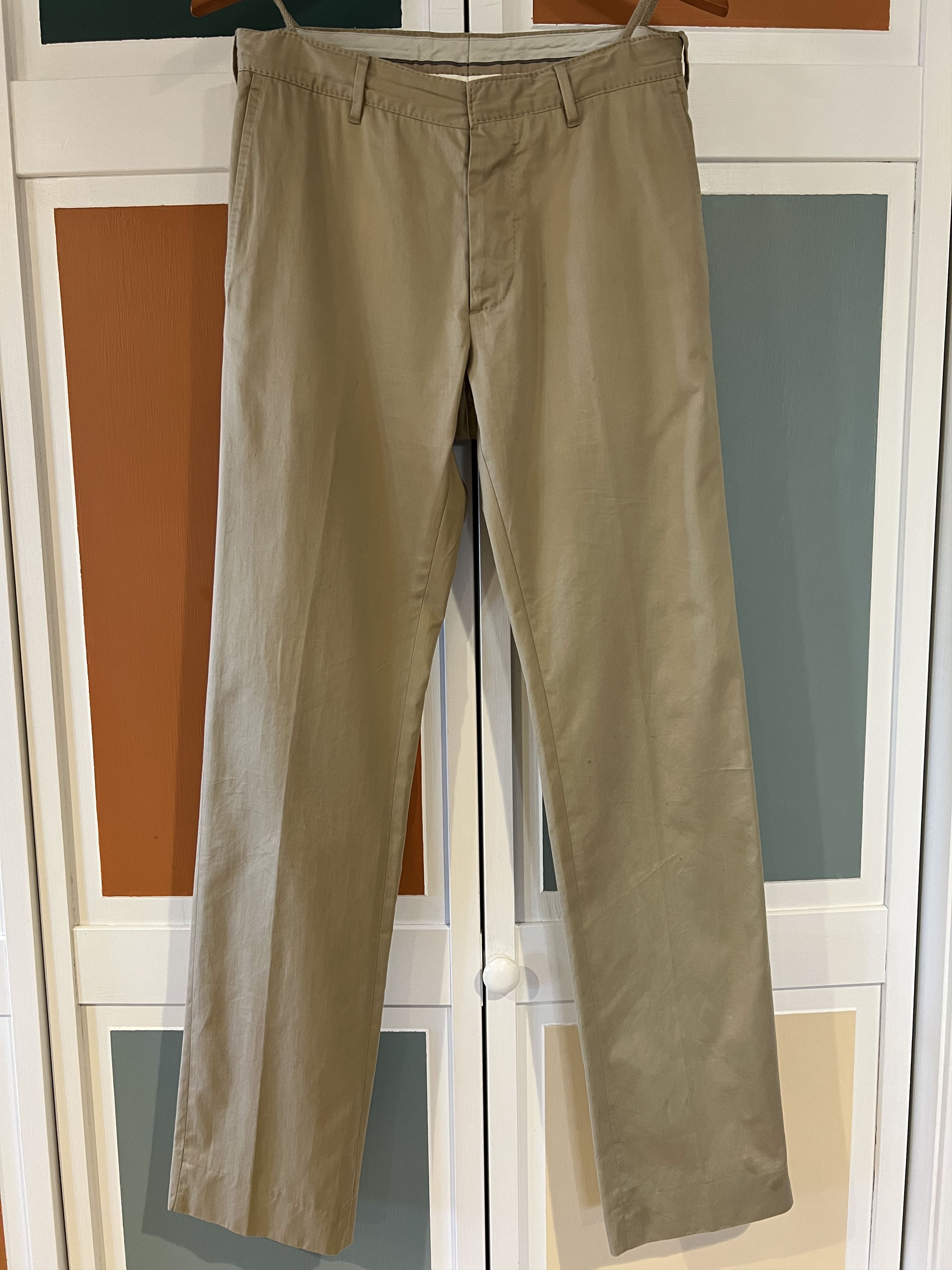 image of Helmut Lang Vintage Sateen Khakis, Men's (Size 30)