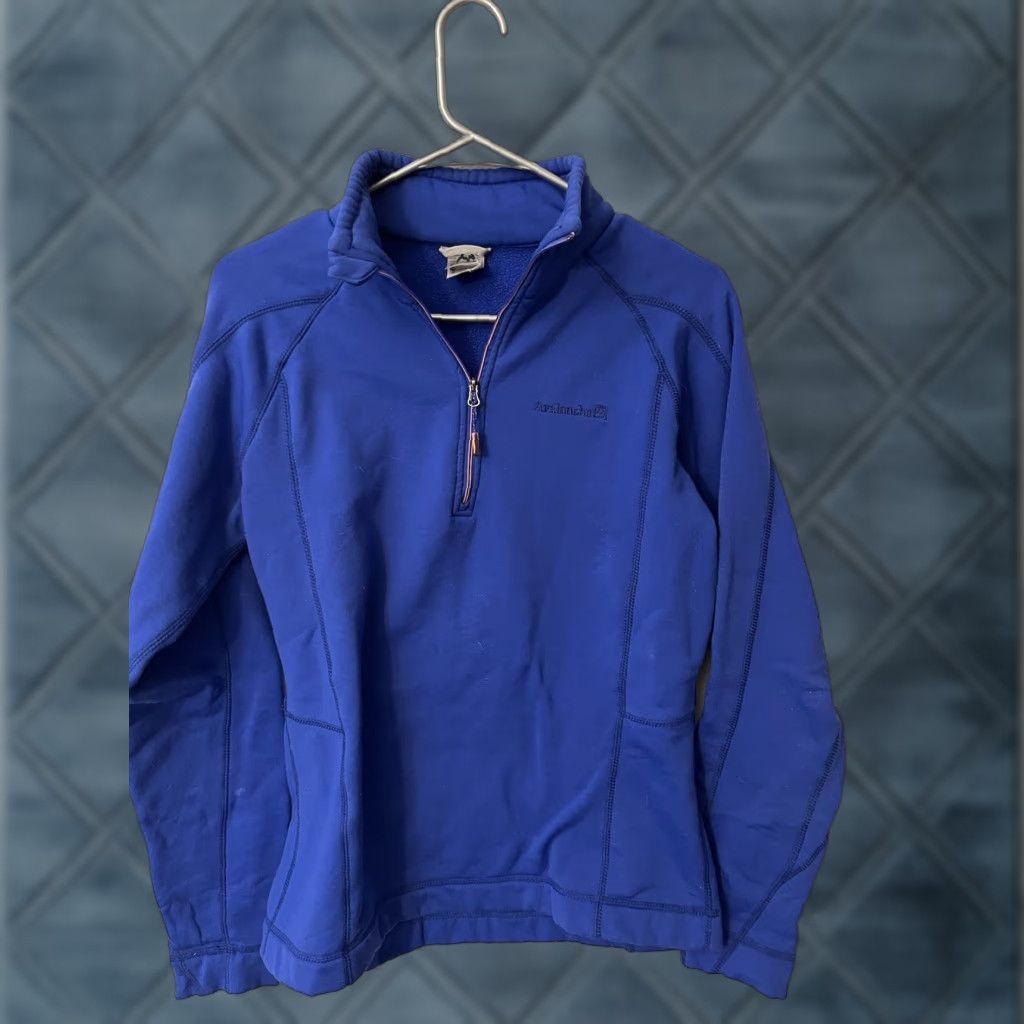 Avalanche Avalanche Blue Fleece 1/4 Zip Pullover Women's L Athletic Shirt/Outerwear (Adult) Large Size L / US 10 / IT 46 - 1 Thumbnail