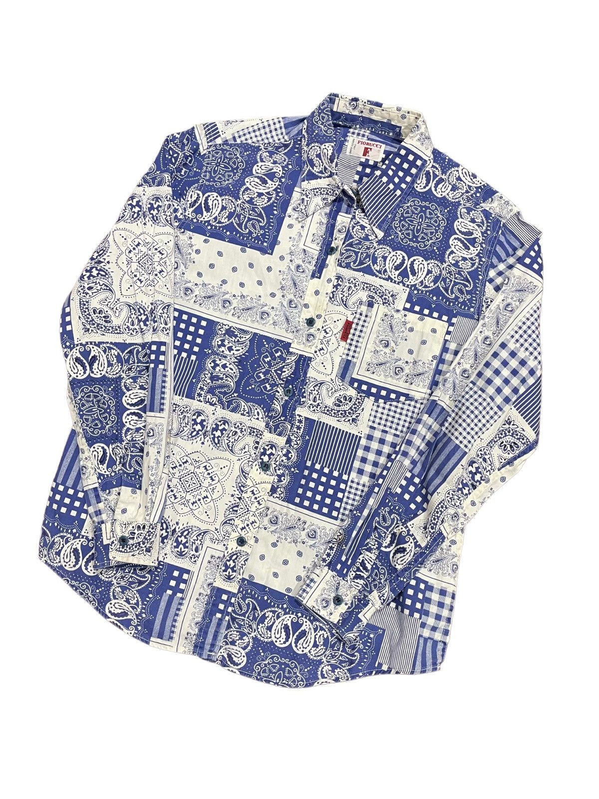Fiorucci Fiorucci Italy Vintage Bandana Printed Shirts Size US M / EU 48-50 / 2 - 6 Thumbnail