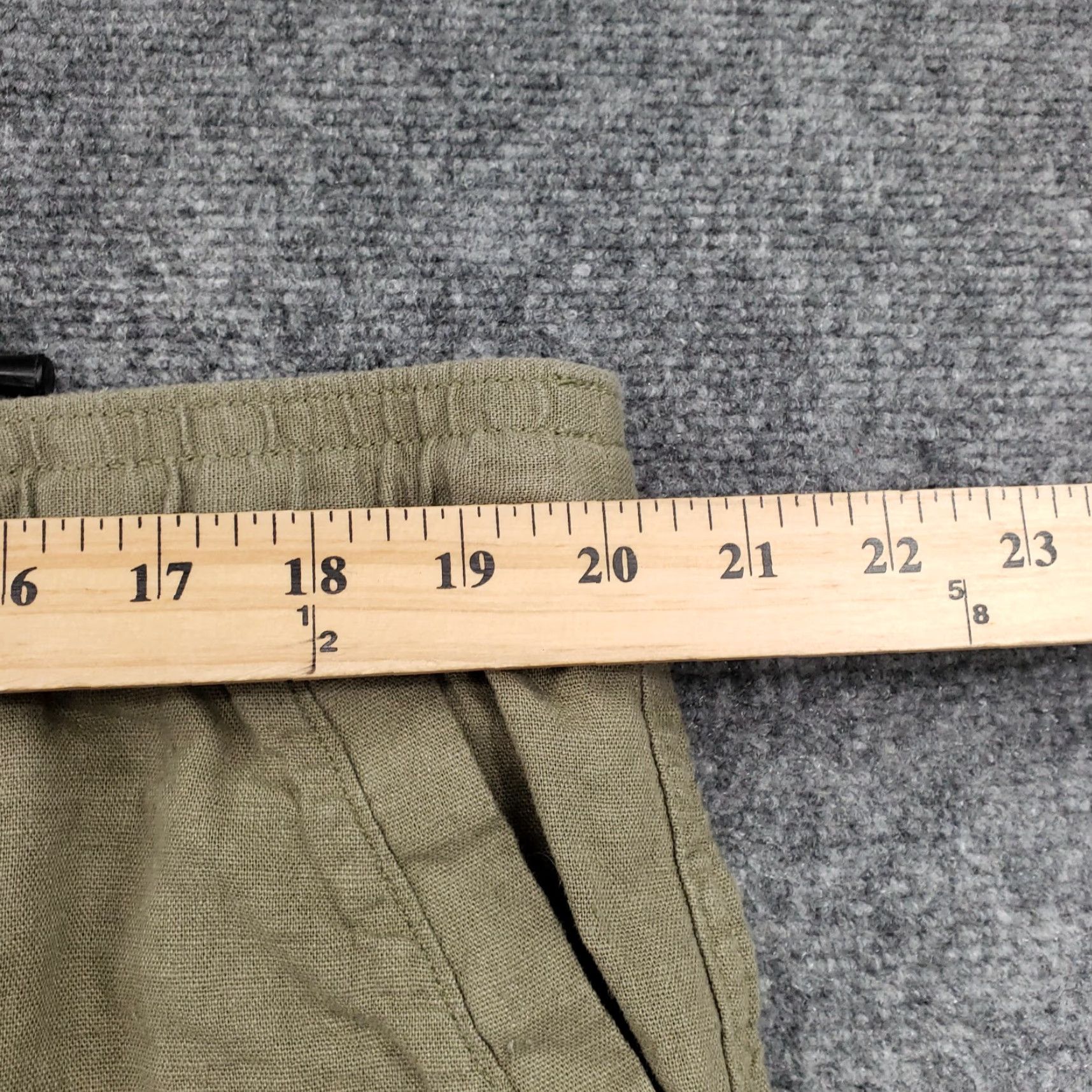 Nautica Nautica Shorts Womens 2XL Green Linen Drawstring Pull On Utility Shorts Size 40" / US 18 - 7 Thumbnail