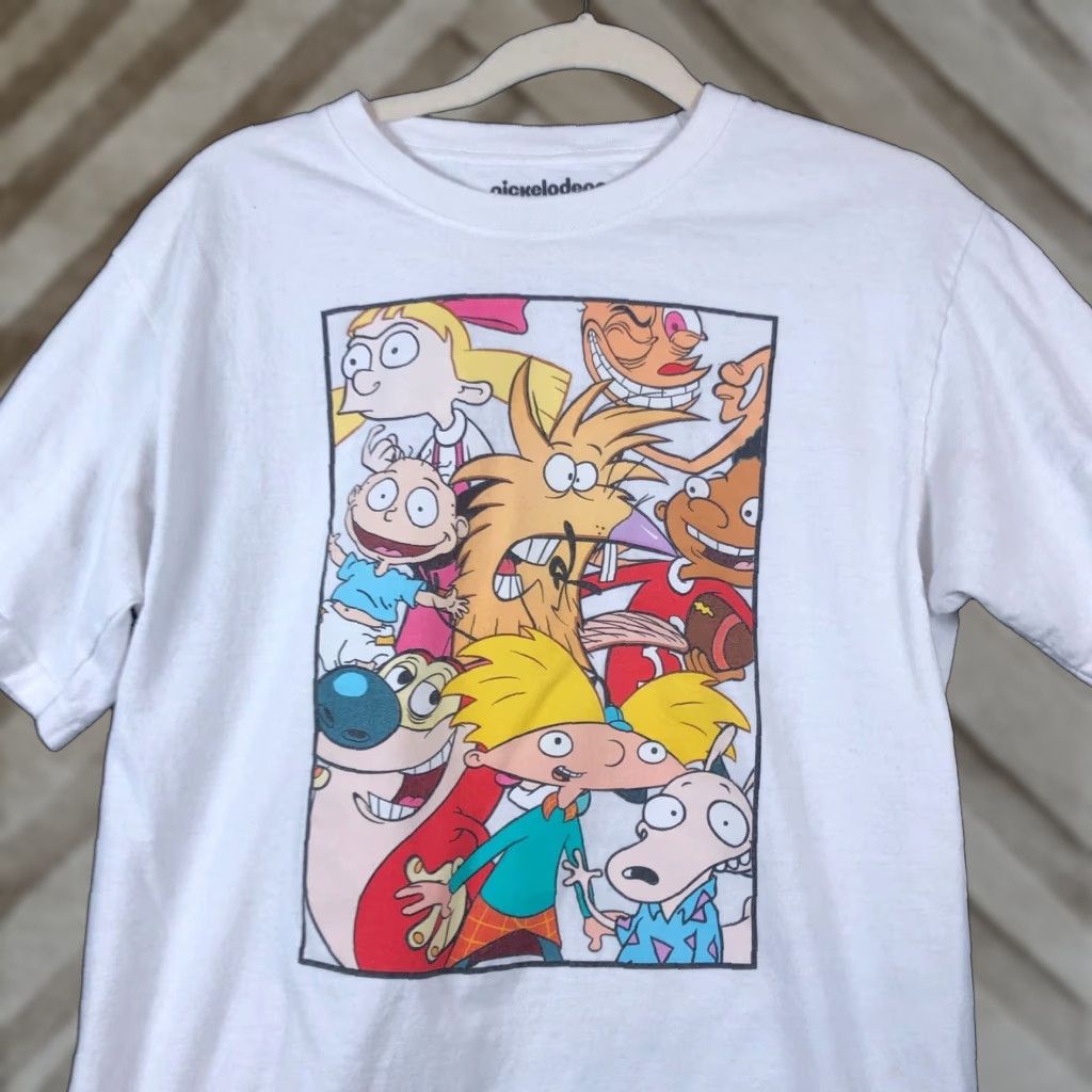 Nickelodeon Nickelodeon Toons Group Photo T-shirt Graphic Tee Short Sleeve Cotton Medium Size US M / EU 48-50 / 2 - 1 Thumbnail