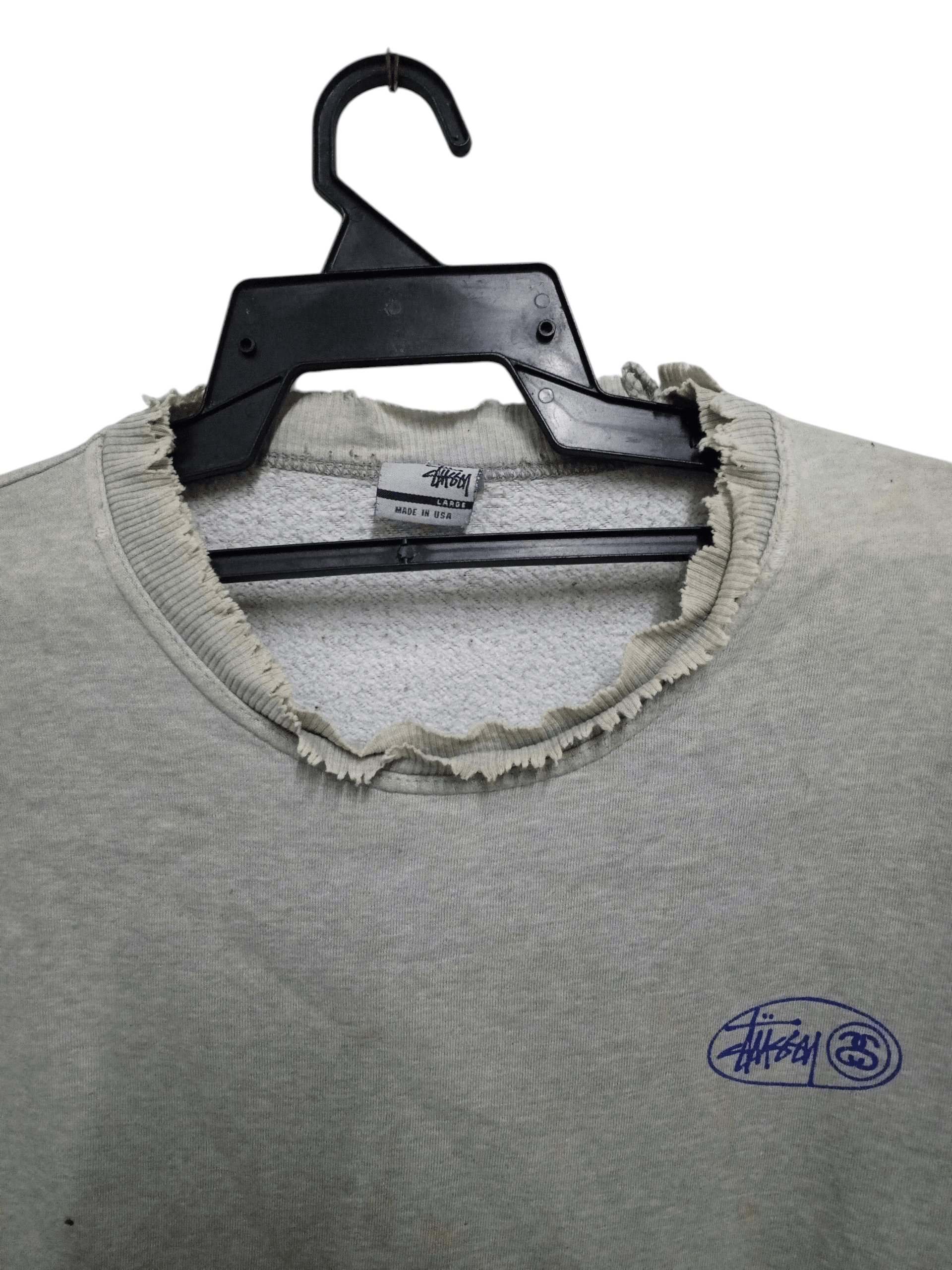 Stussy true vintage only stussy 90s sweatshirt damaged Size US XL / EU 56 / 4 - 3 Thumbnail