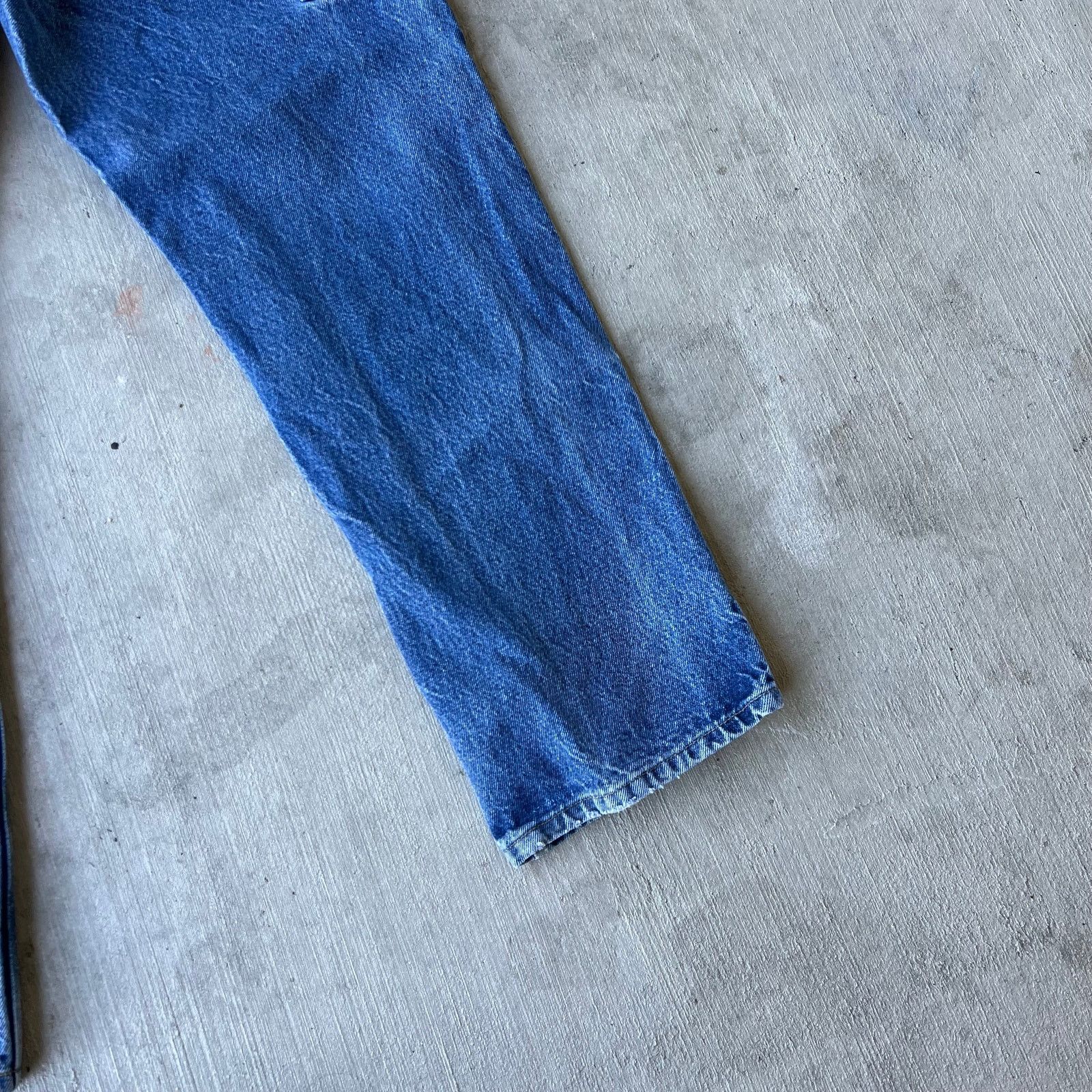 Carhartt × Vintage Carhartt faded denim blue jeans double knee work wear pants Size US 32 / EU 48 - 10 Thumbnail
