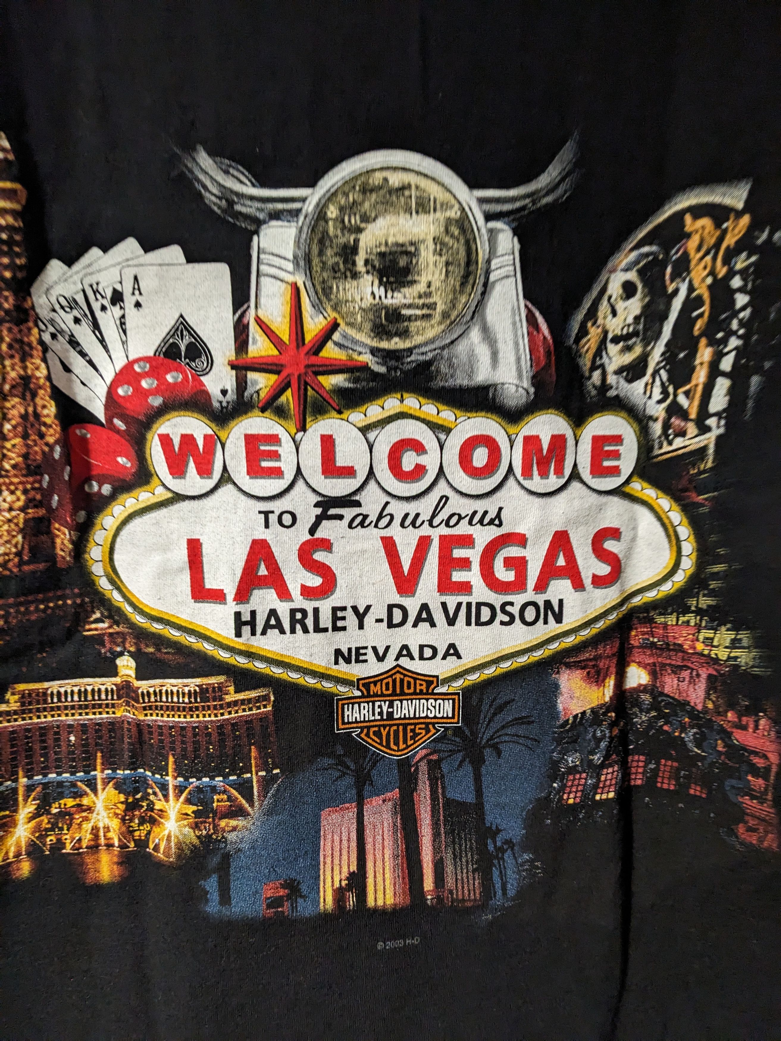 Harley Davidson Vintage 2003 Harley Davidson Motorcycle Las Vegas T-Shirt Size US L / EU 52-54 / 3 - 2 Thumbnail