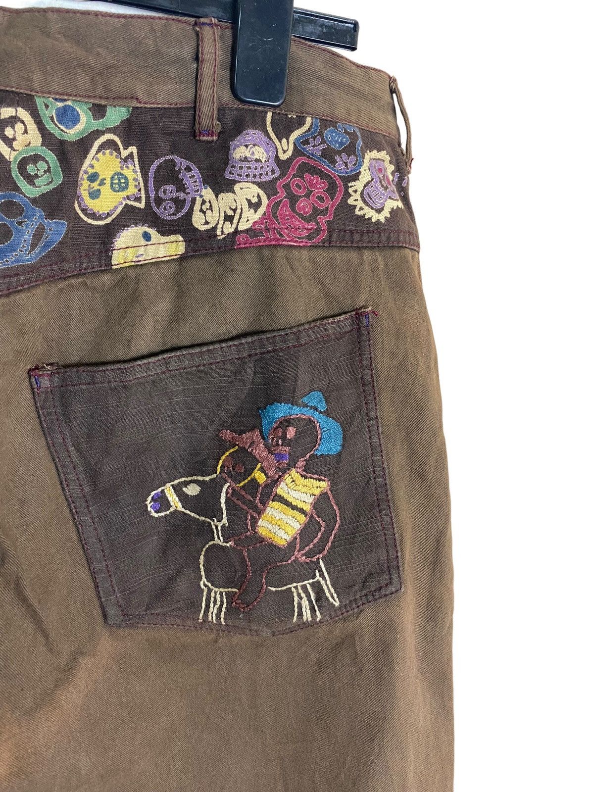 Japanese Brand × Vintage Japanese Brand G Bus Trip by Amina Patchwork Pant Size US 36 / EU 52 - 5 Thumbnail