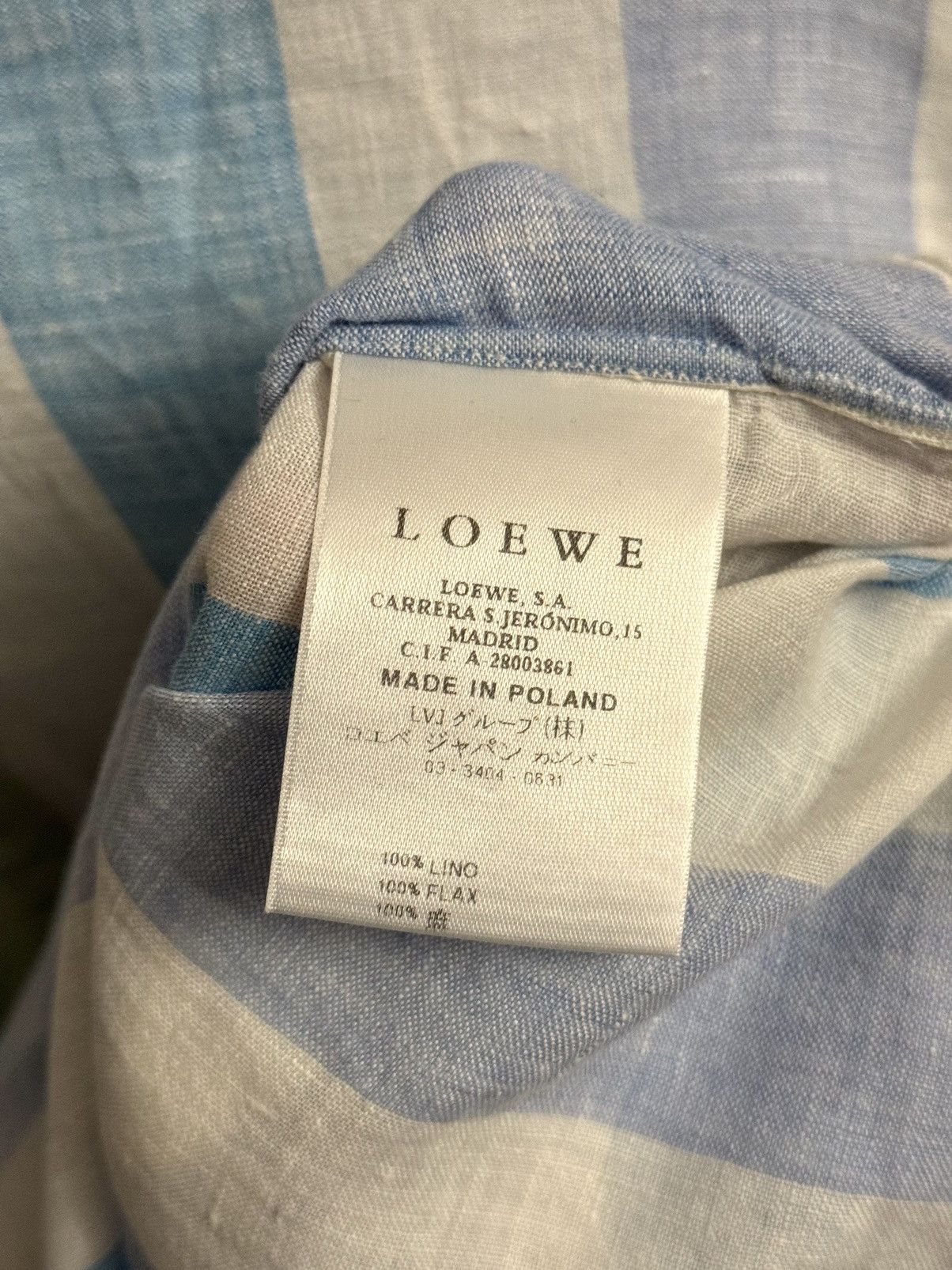 Loewe loewe vintage printed linen shirt 41 Size US M / EU 48-50 / 2 - 3 Thumbnail