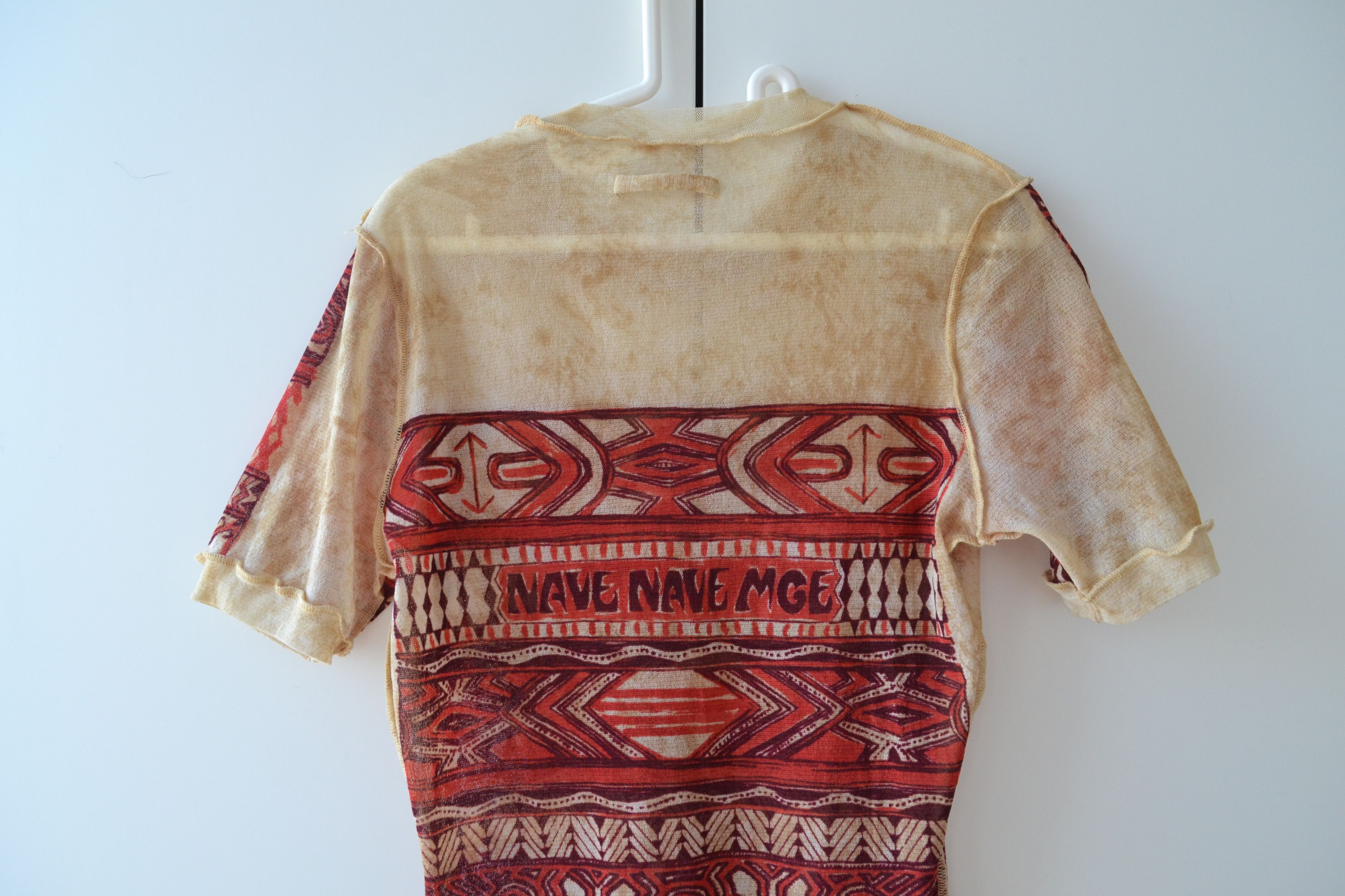 Jean Paul Gaultier Jean Paul Gaultier T Shirt Mesh Top Tee Long Print 90s Size S / US 4 / IT 40 - 5 Thumbnail