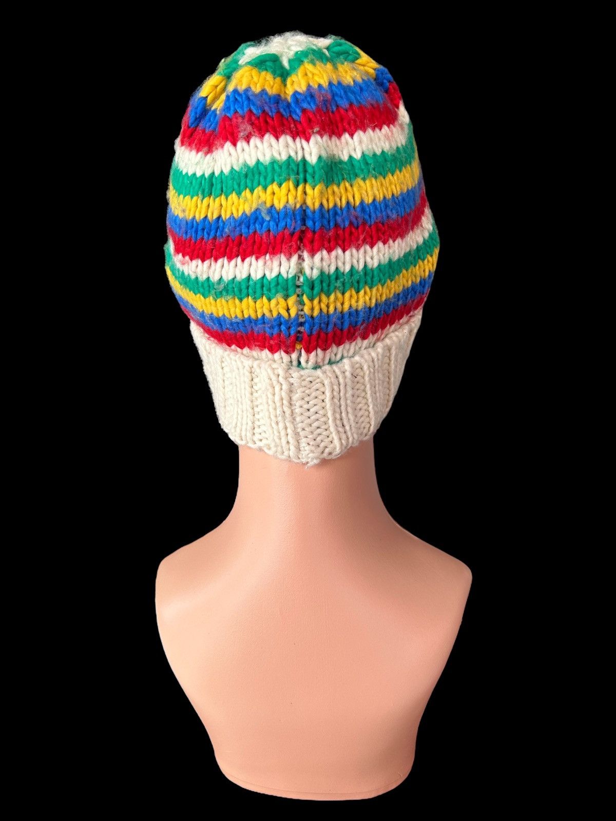 Kapital Stripe Crochet Knitted Handmade Beanie Hats Size ONE SIZE - 4 Thumbnail